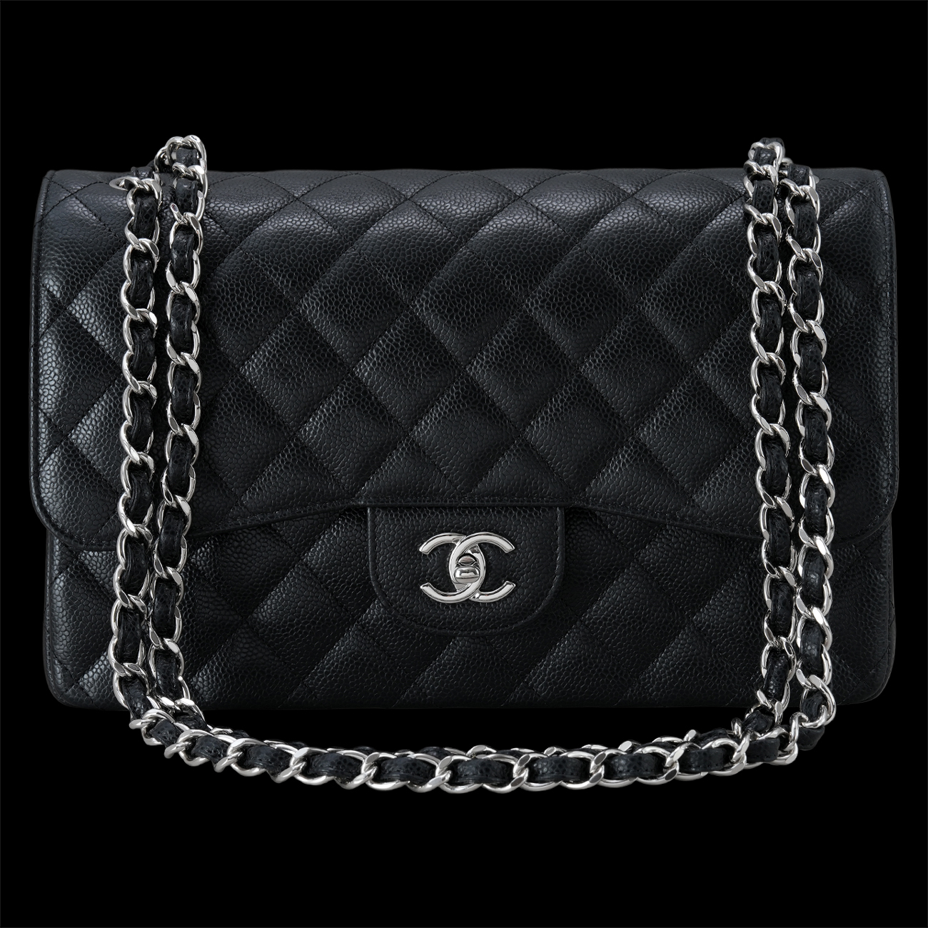 CHANEL(USED)샤넬 클래식 캐비어 라지 플랩백