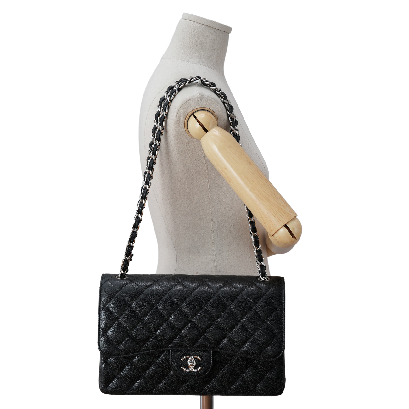 CHANEL(USED)샤넬 클래식 캐비어 라지 플랩백