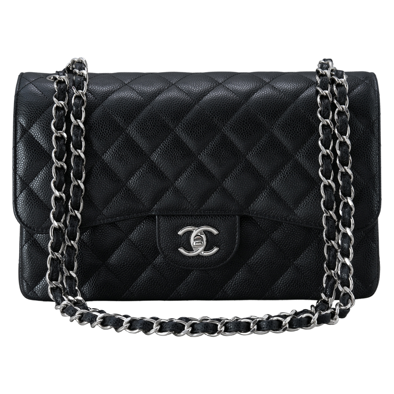 CHANEL(USED)샤넬 클래식 캐비어 라지 플랩백