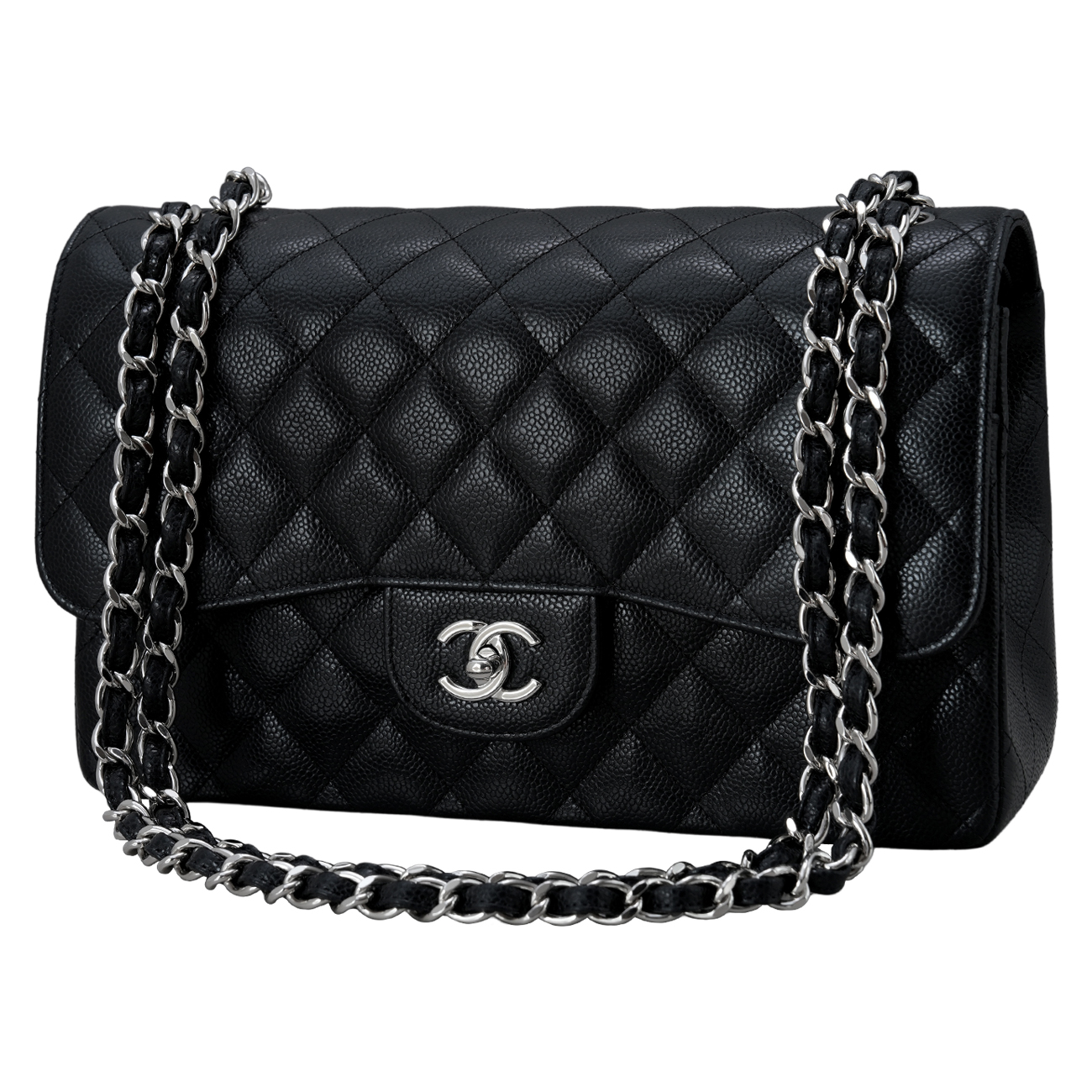 CHANEL(USED)샤넬 클래식 캐비어 라지 플랩백