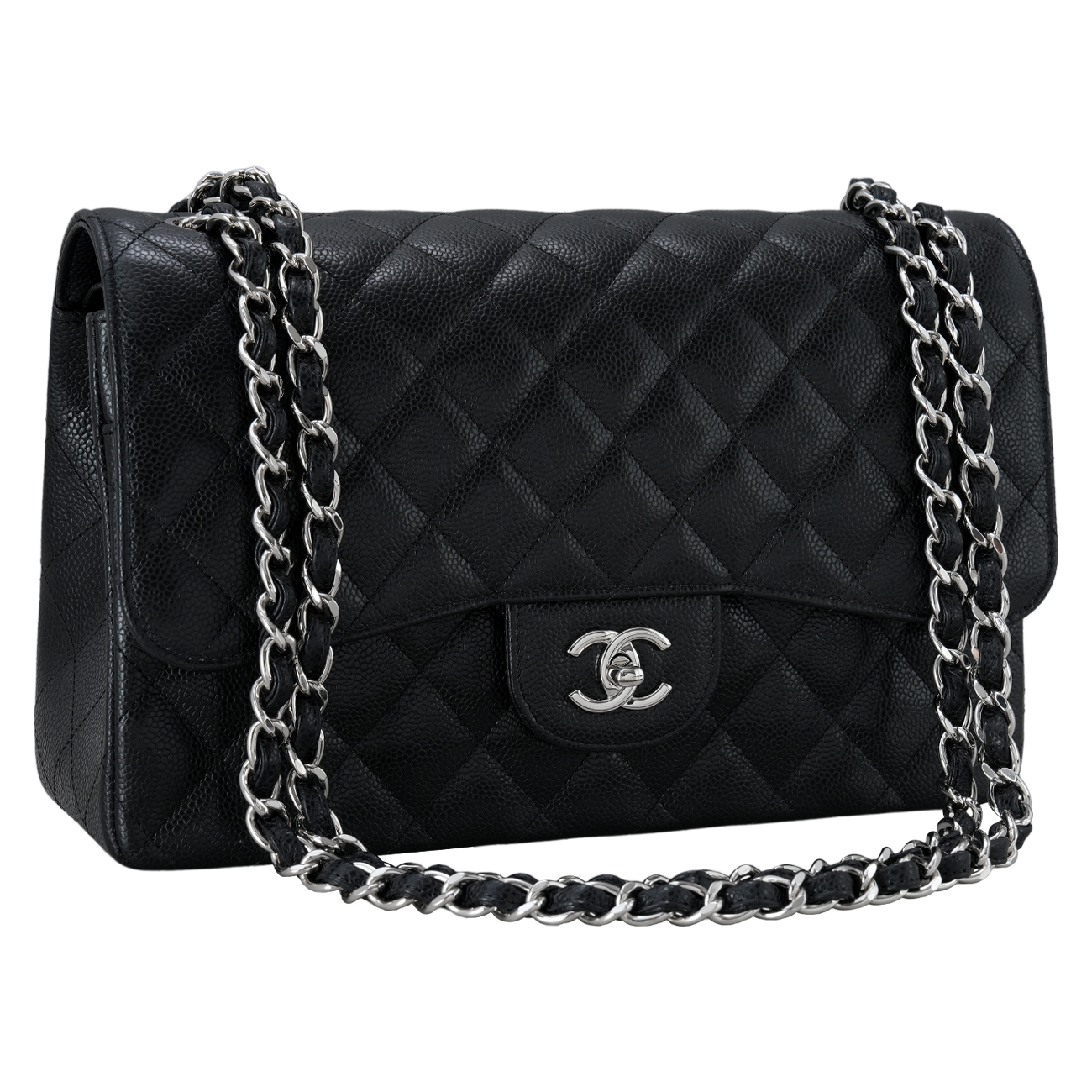 CHANEL(USED)샤넬 클래식 캐비어 라지 플랩백