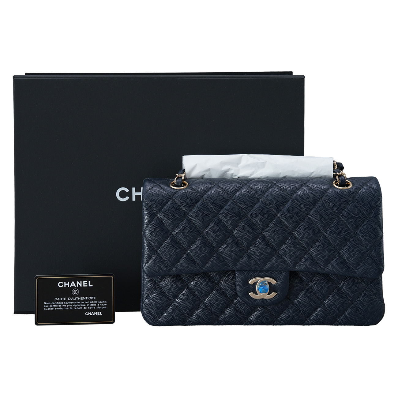 CHANEL(USED)샤넬 캐비어 클래식 미듐 플랩백