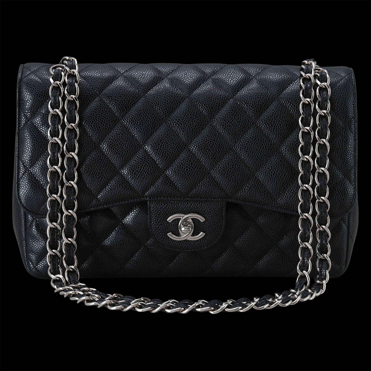 CHANEL(USED)샤넬 캐비어 클래식 점보 플랩백