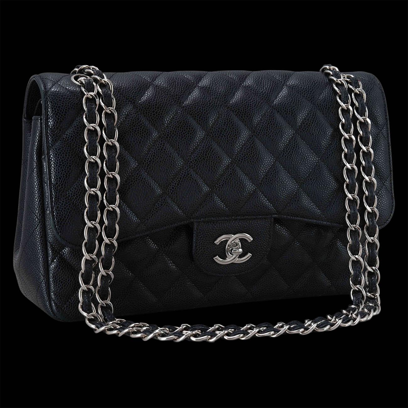 CHANEL(USED)샤넬 캐비어 클래식 점보 플랩백