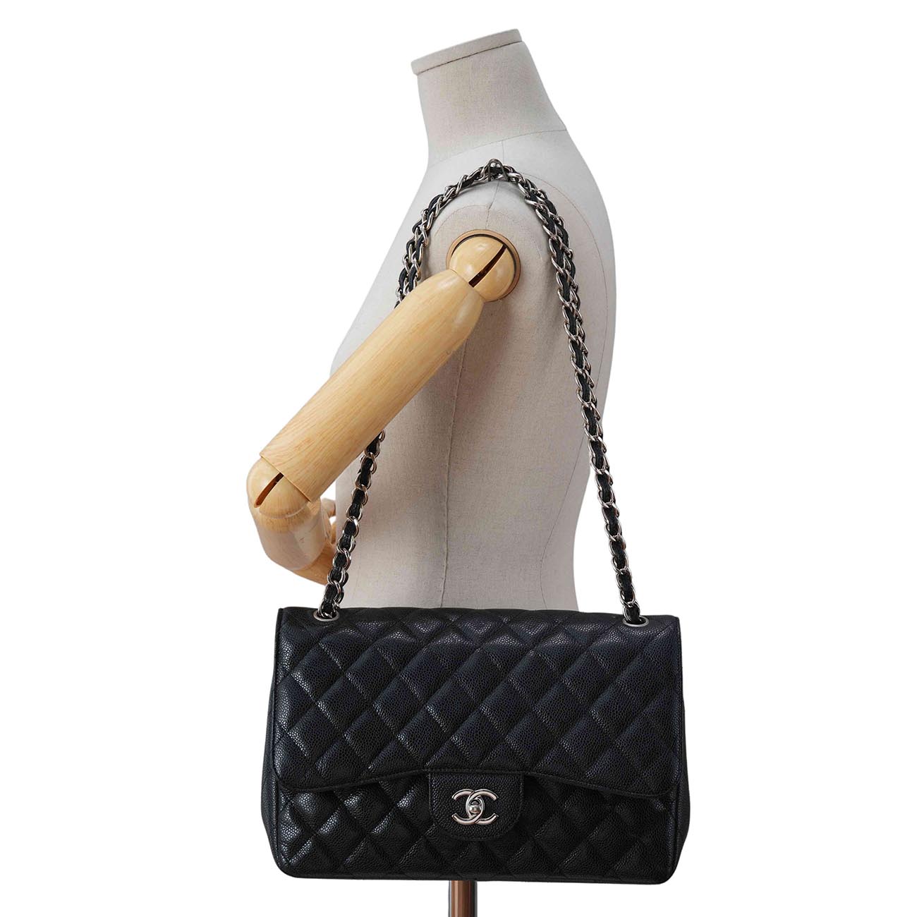 CHANEL(USED)샤넬 캐비어 클래식 점보 플랩백