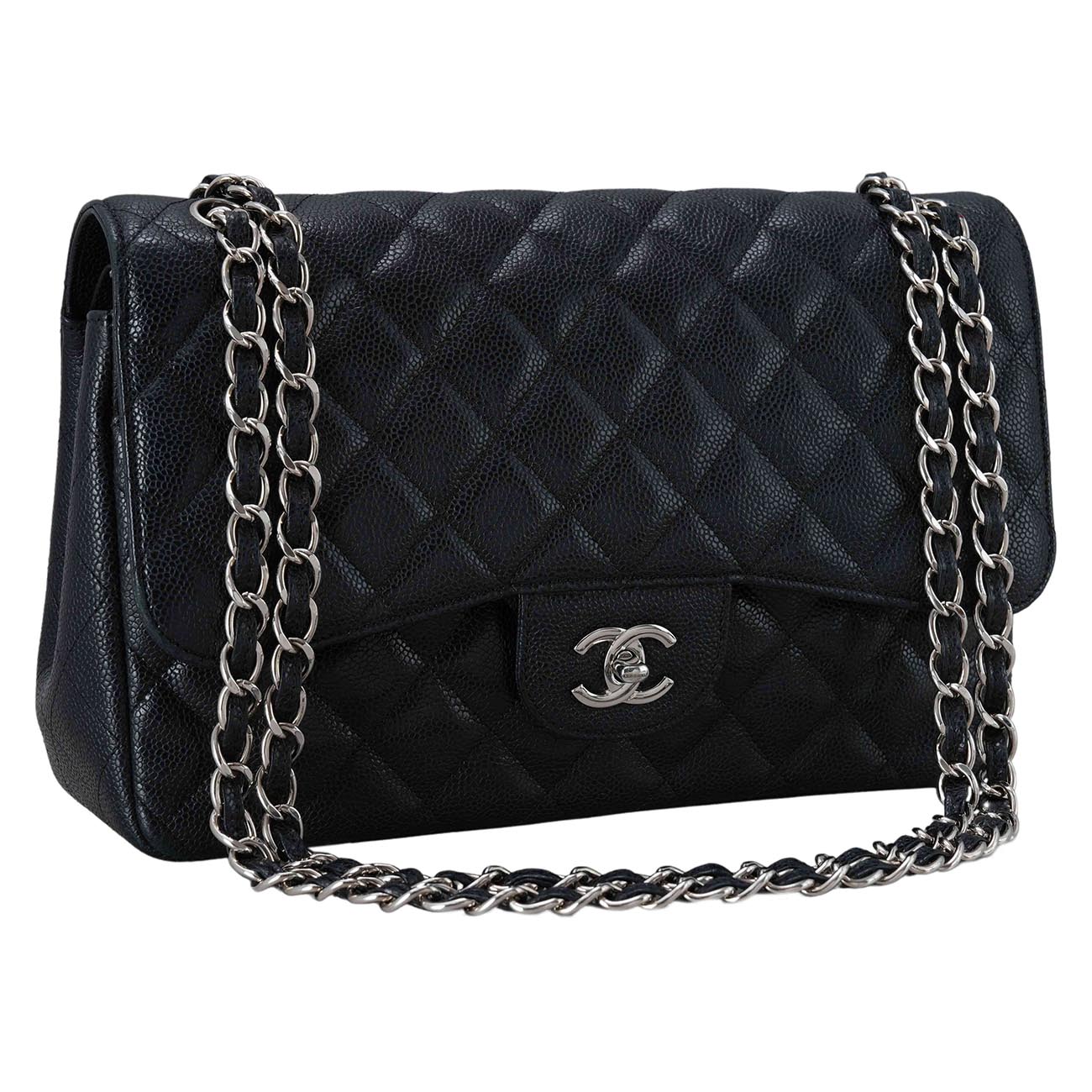 CHANEL(USED)샤넬 캐비어 클래식 점보 플랩백