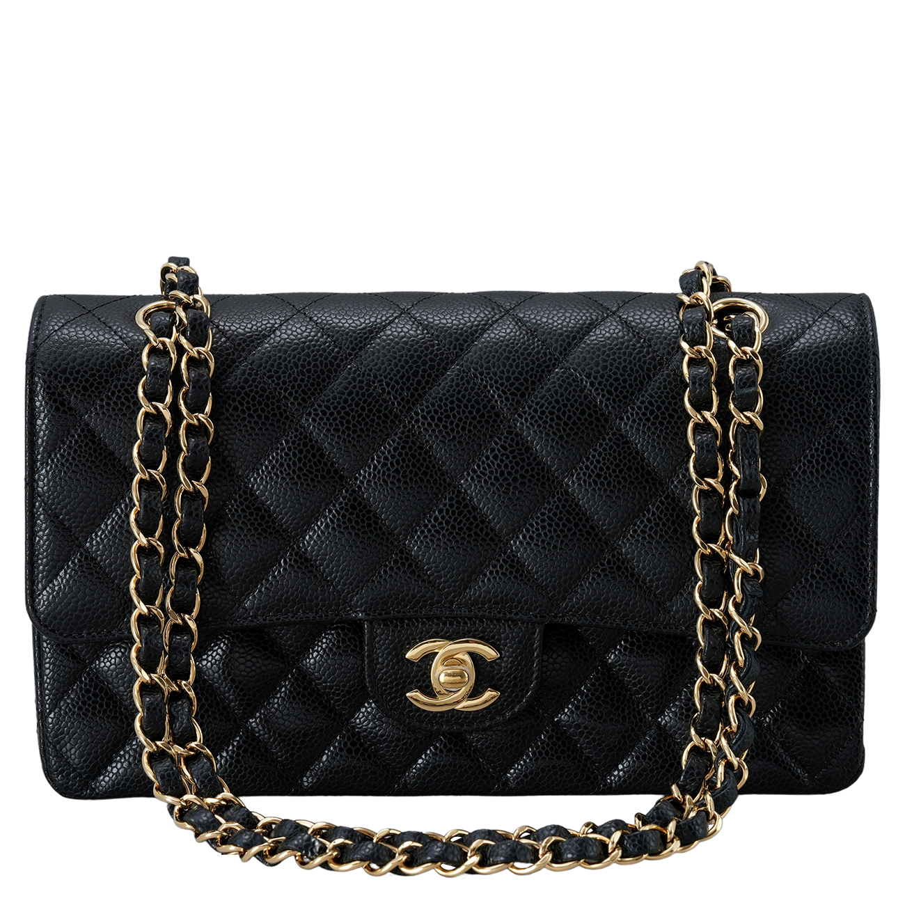 CHANEL(USED)샤넬 클래식 캐비어 미듐