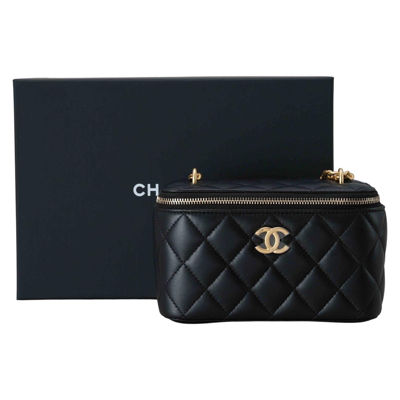 CHANEL(USED)샤넬 AP3301 직사각 골든볼 베니티 체인백