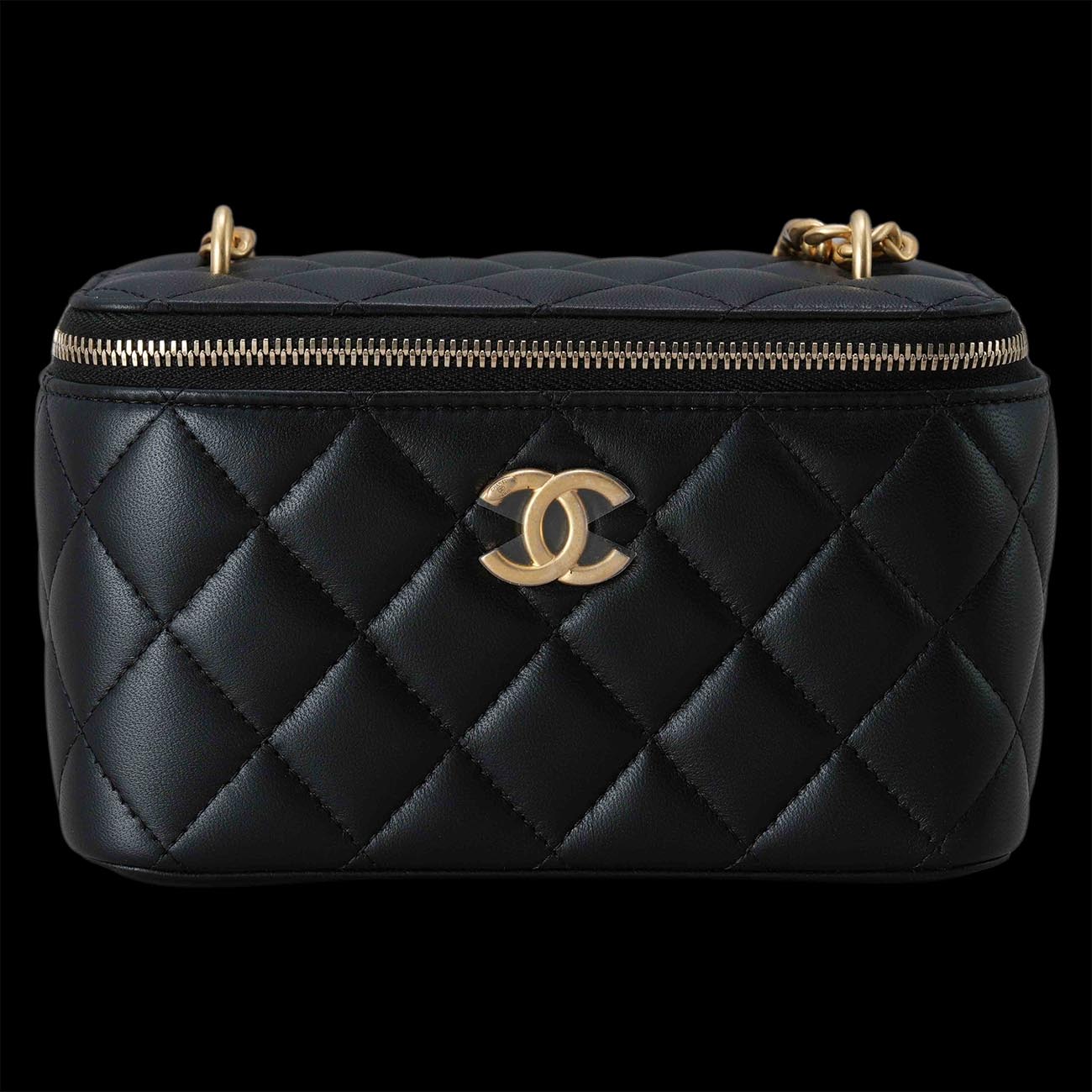 CHANEL(USED)샤넬 AP3301 직사각 골든볼 베니티 체인백