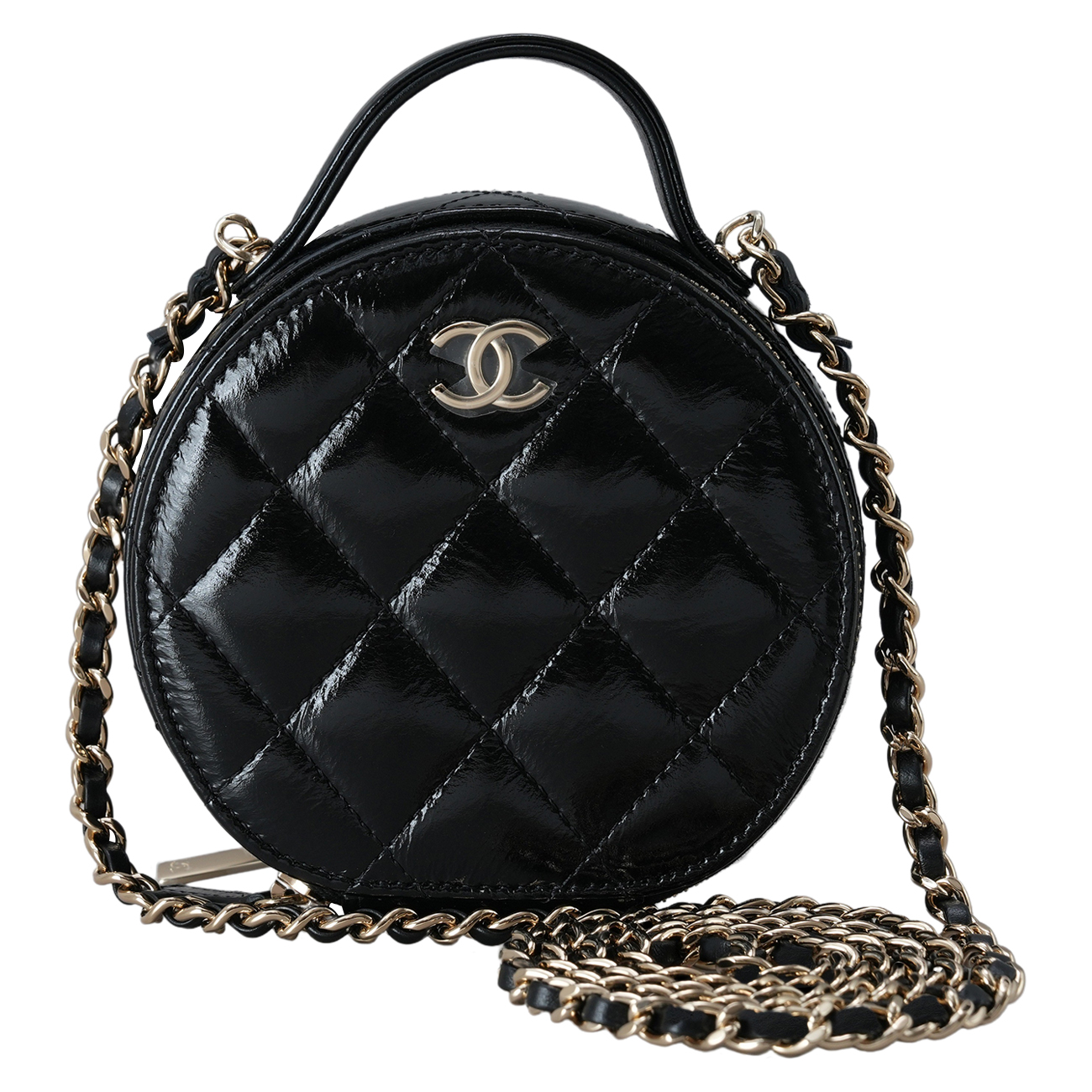 CHANEL(USED)샤넬 AP2940 페이던트 클래식 탑핸들 동그리 체인백