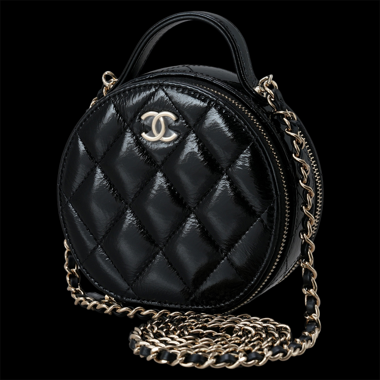 CHANEL(USED)샤넬 AP2940 페이던트 클래식 탑핸들 동그리 체인백