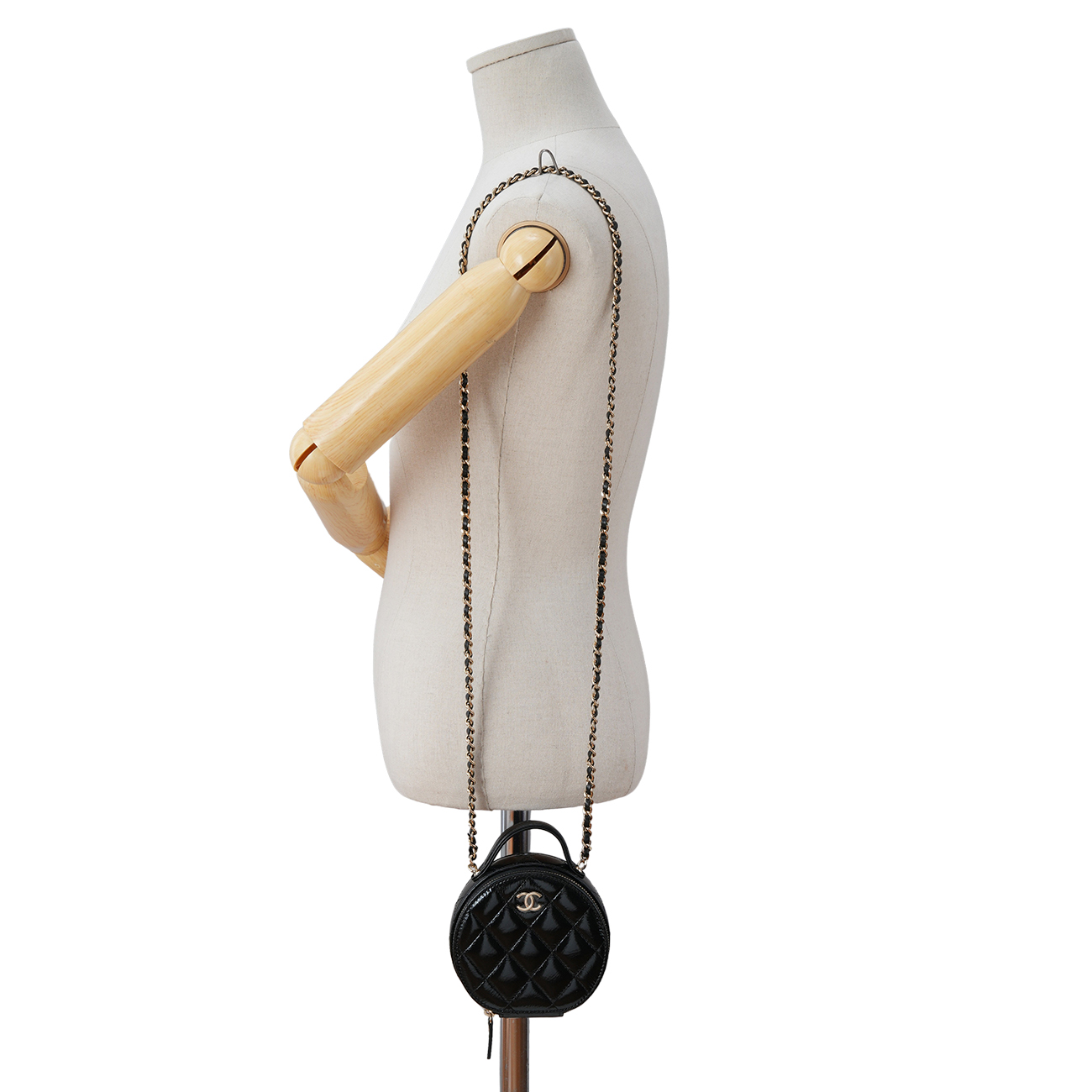 CHANEL(USED)샤넬 AP2940 페이던트 클래식 탑핸들 동그리 체인백
