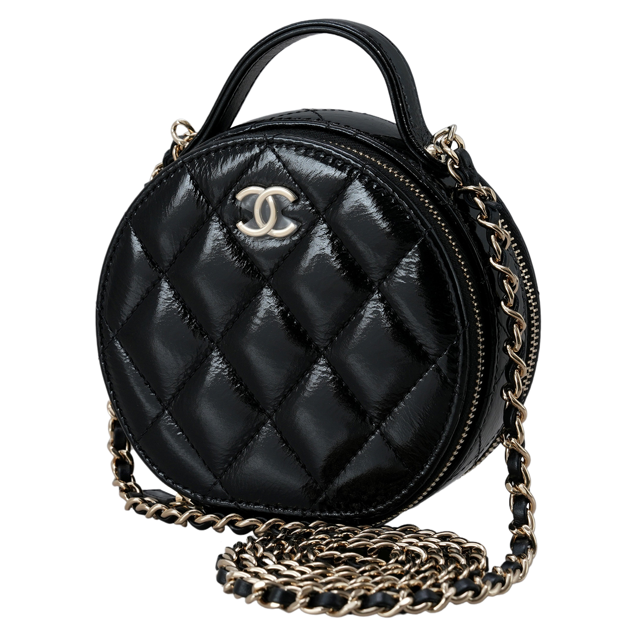 CHANEL(USED)샤넬 AP2940 페이던트 클래식 탑핸들 동그리 체인백