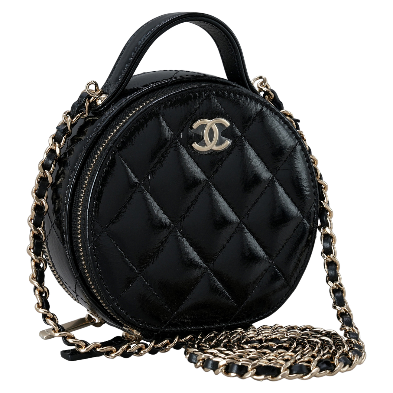 CHANEL(USED)샤넬 AP2940 페이던트 클래식 탑핸들 동그리 체인백