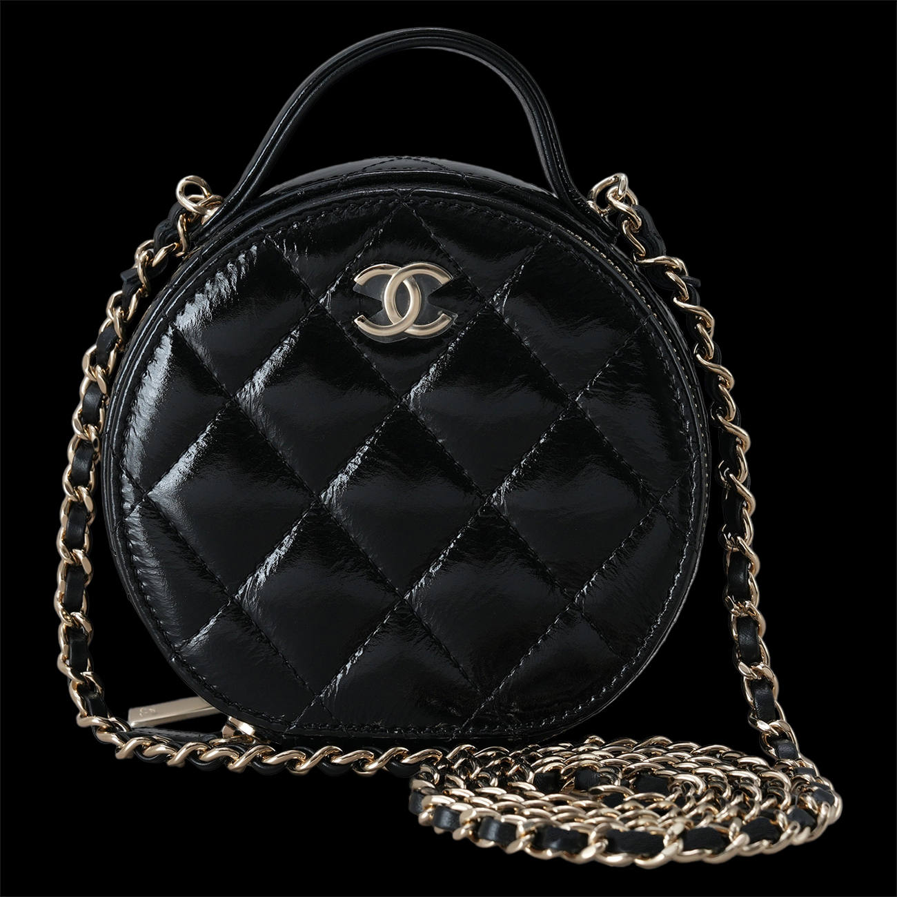 CHANEL(USED)샤넬 AP2940 페이던트 클래식 탑핸들 동그리 체인백