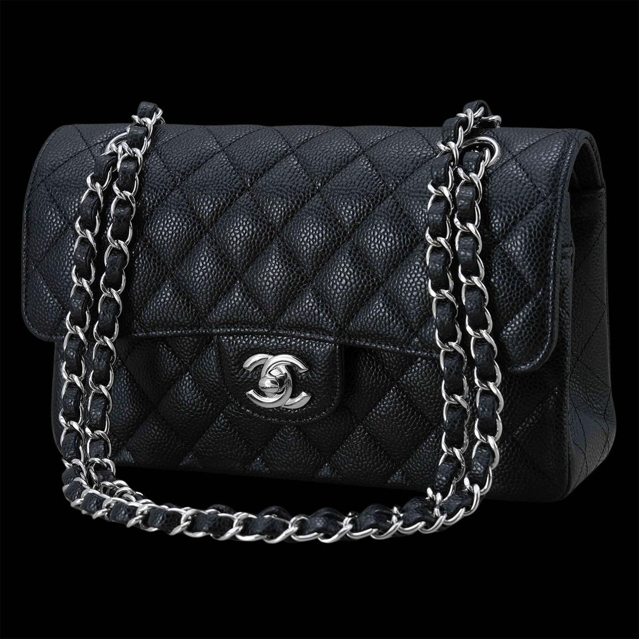 CHANEL(USED)샤넬 클래식 캐비어 스몰 플랩백