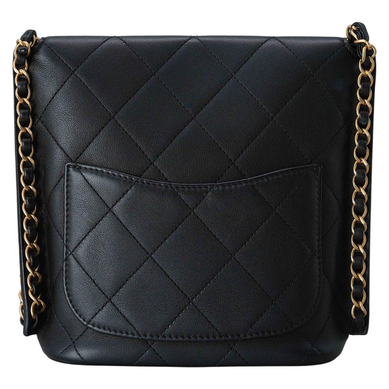 CHANEL(USED)샤넬 AS2542 카프스킨 스몰 호보 블랙