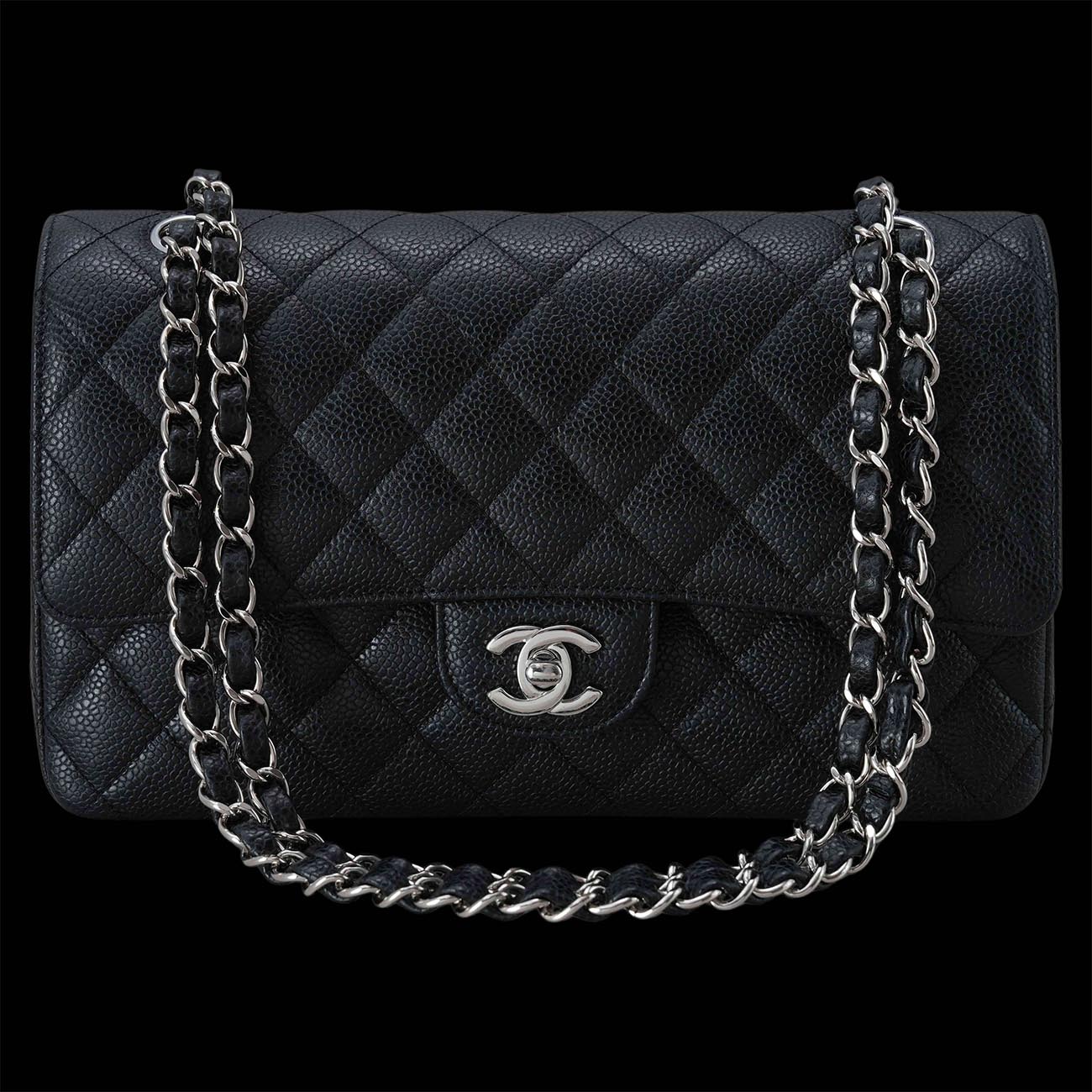 CHANEL(USED)샤넬 캐비어 클래식 미듐 플랩백