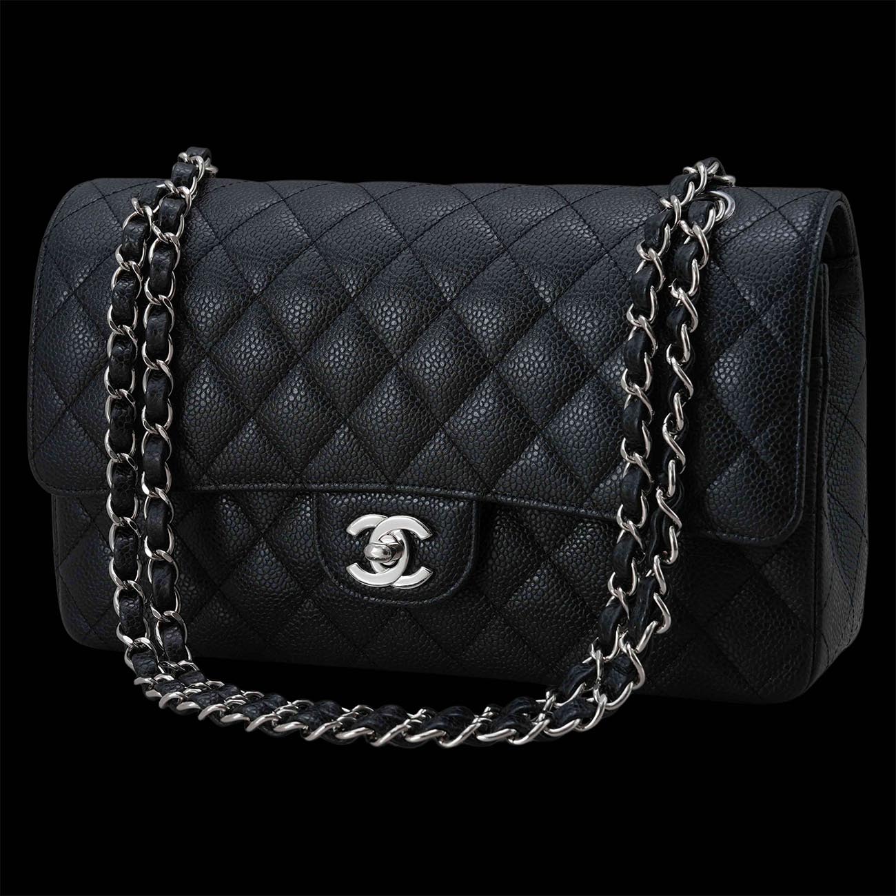 CHANEL(USED)샤넬 캐비어 클래식 미듐 플랩백