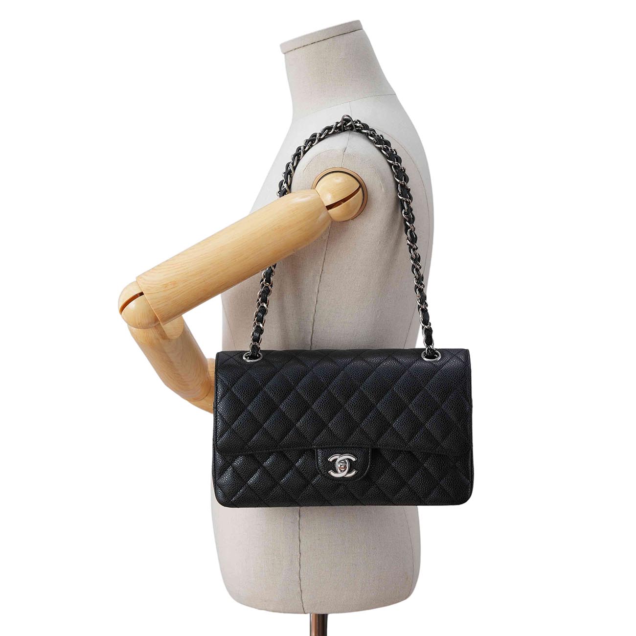 CHANEL(USED)샤넬 캐비어 클래식 미듐 플랩백