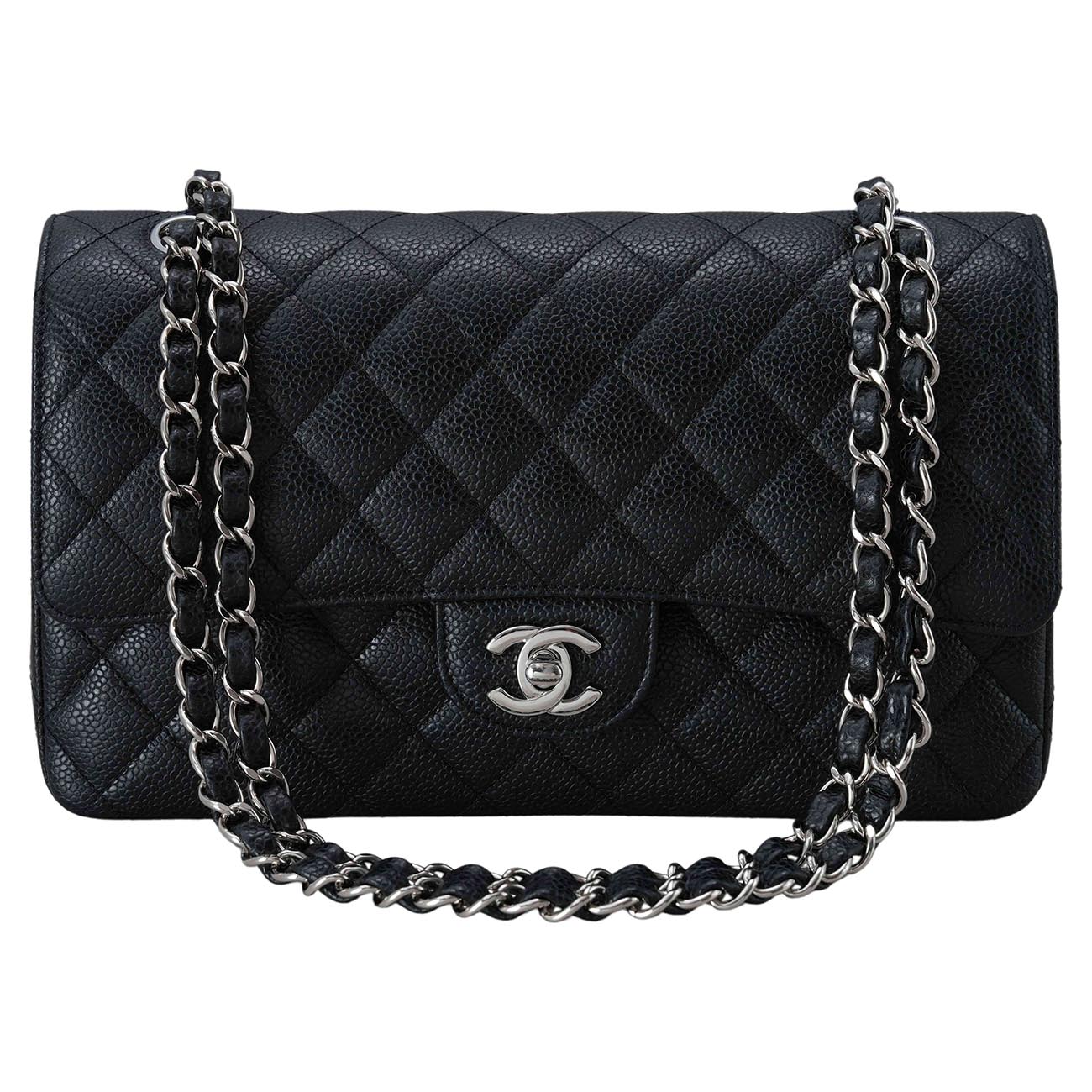 CHANEL(USED)샤넬 캐비어 클래식 미듐 플랩백