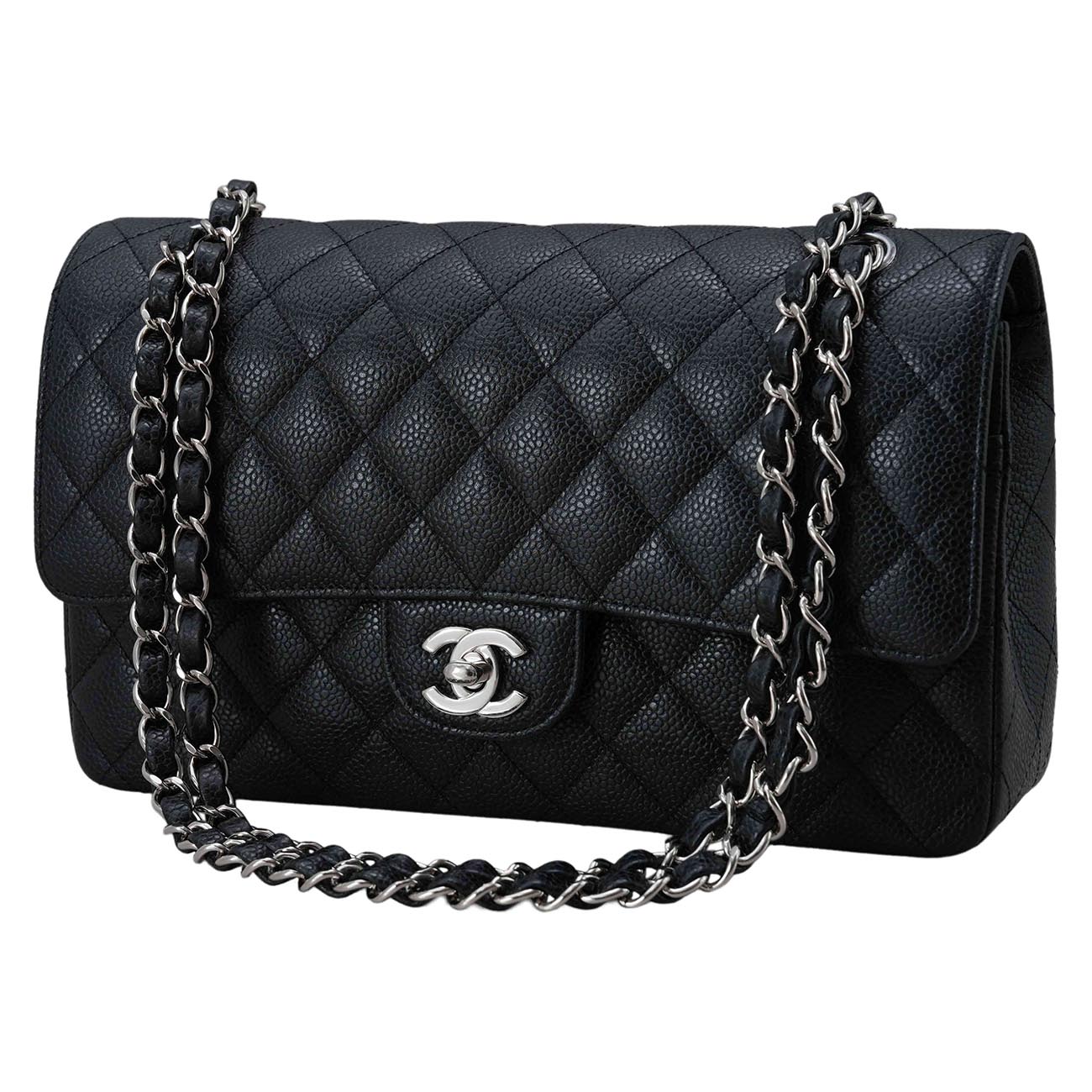 CHANEL(USED)샤넬 캐비어 클래식 미듐 플랩백