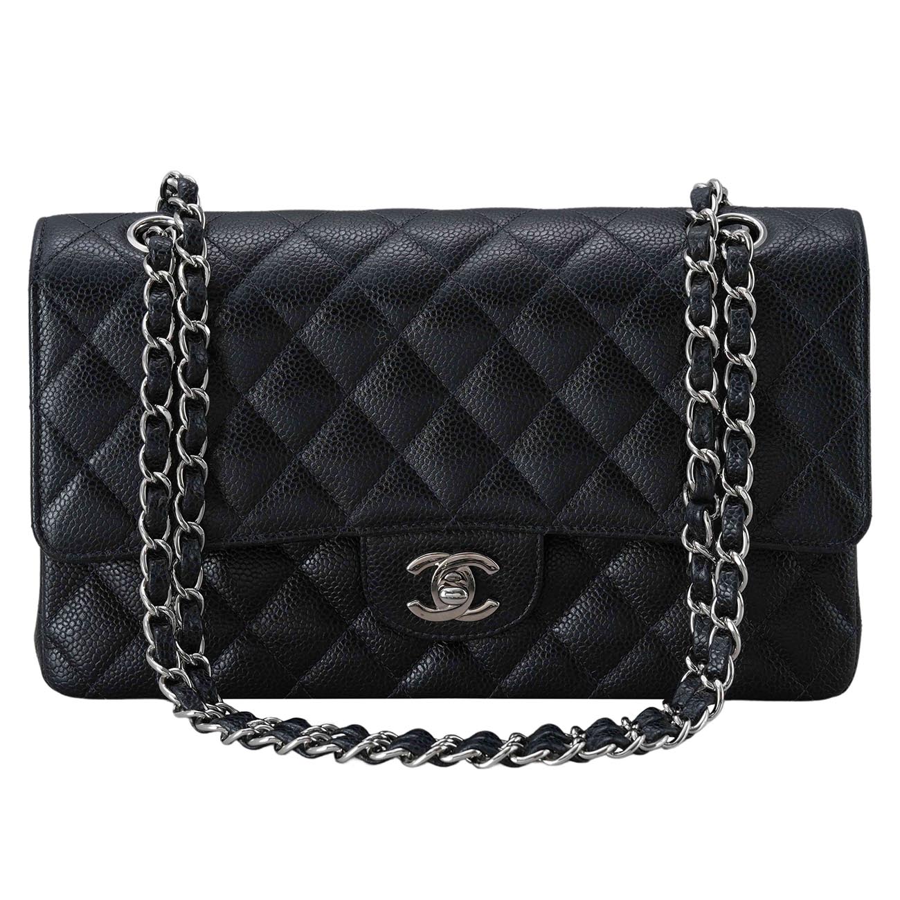 CHANEL(USED)샤넬 캐비어 클래식 미듐 플랩백