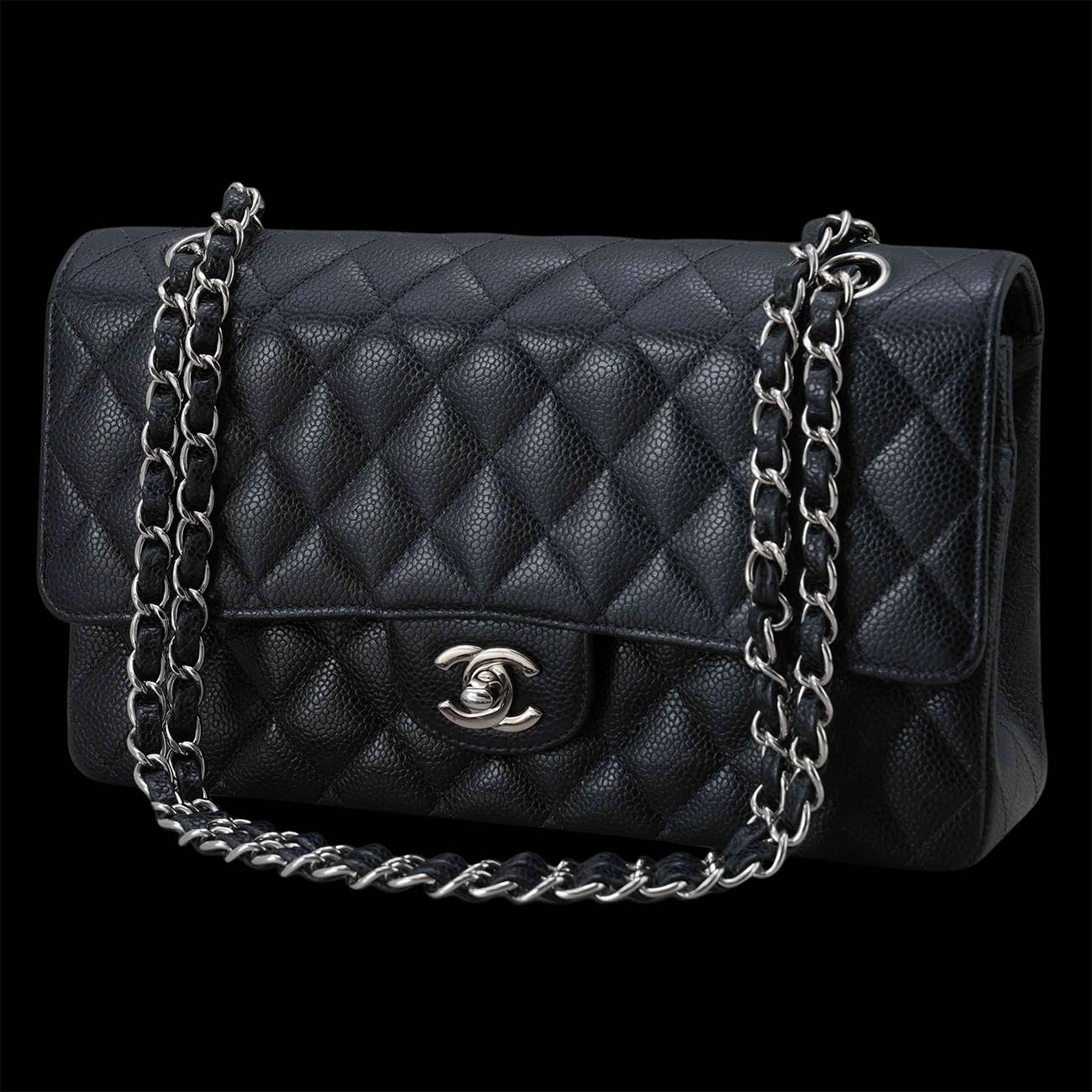 CHANEL(USED)샤넬 캐비어 클래식 미듐 플랩백