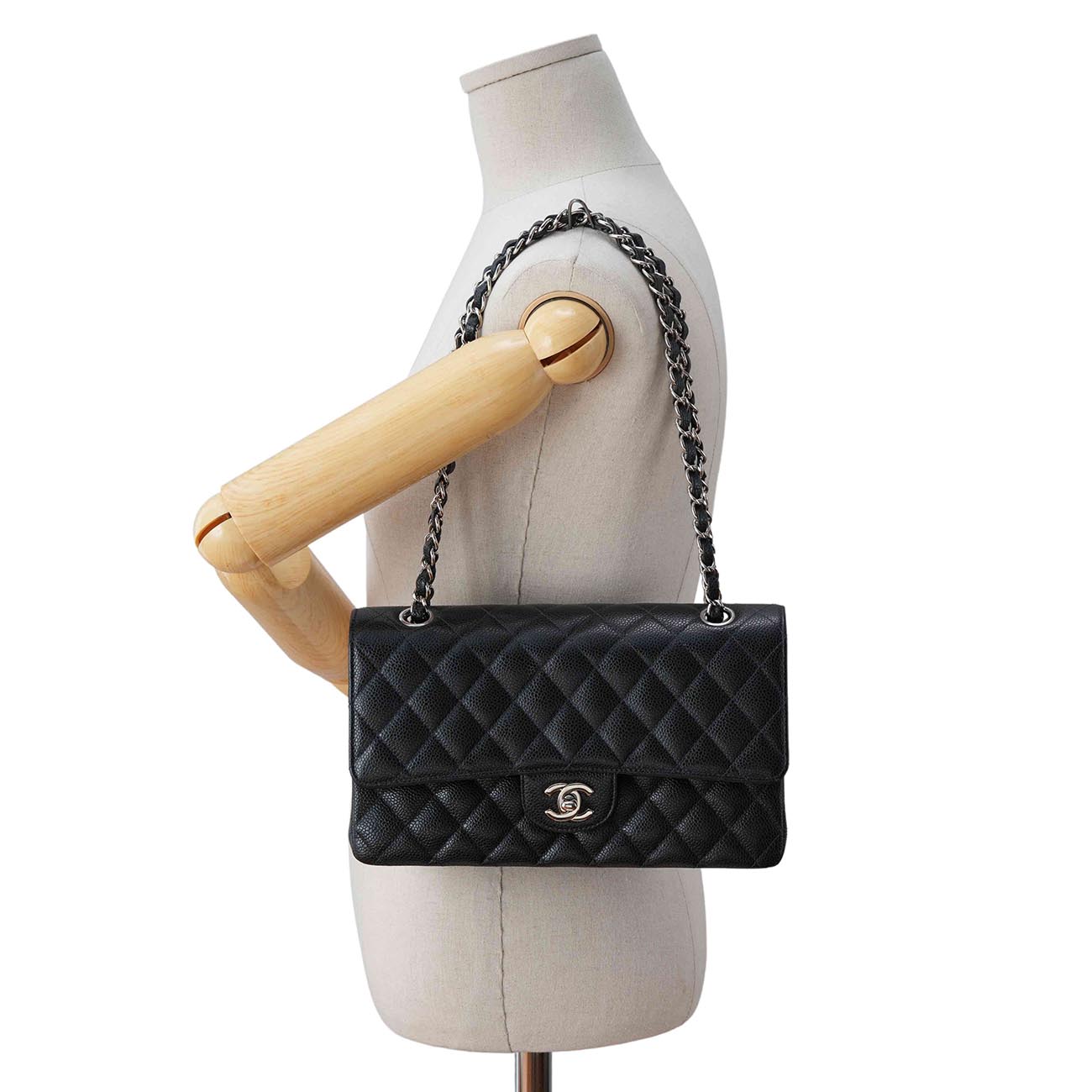 CHANEL(USED)샤넬 캐비어 클래식 미듐 플랩백