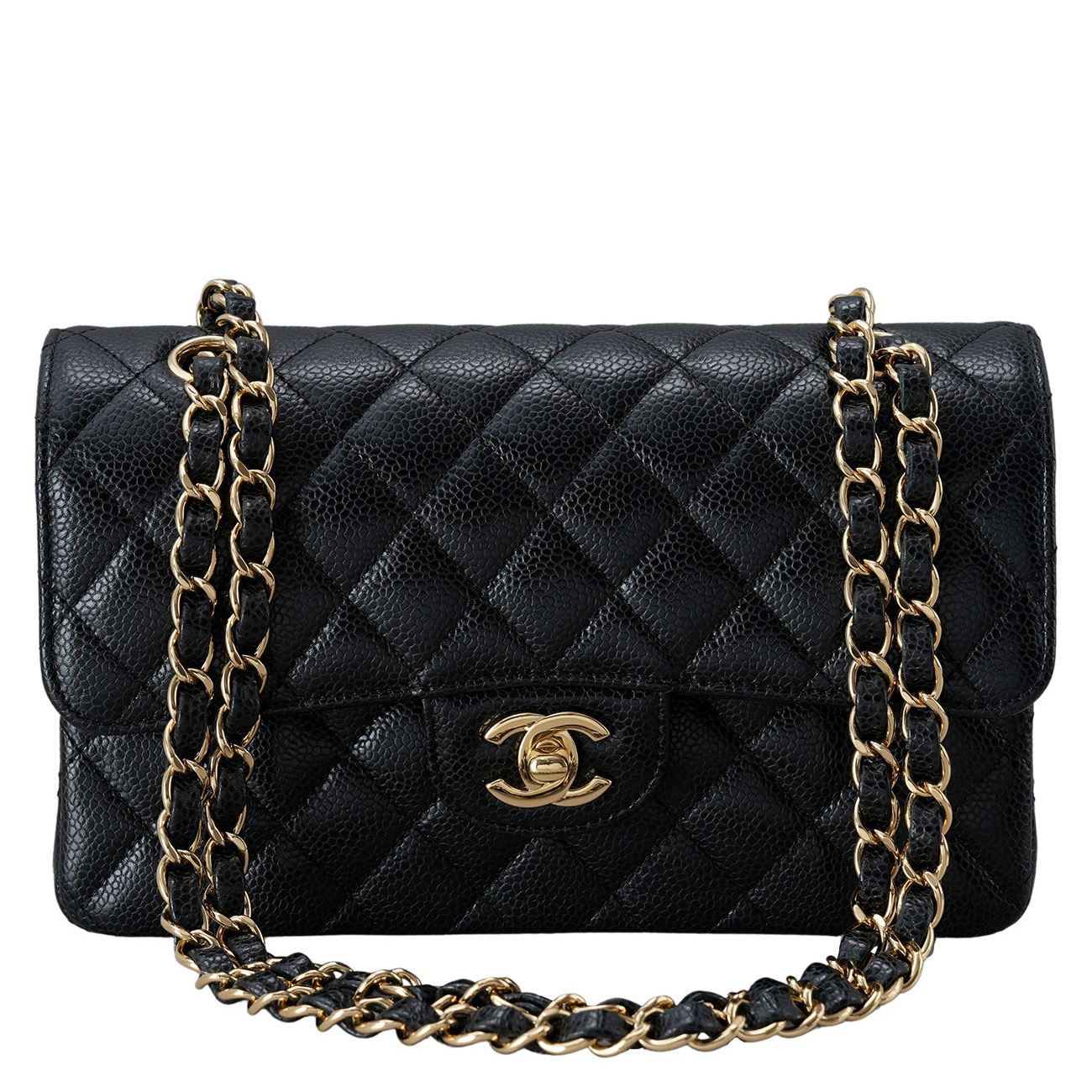 CHANEL(USED)샤넬 클래식 캐비어 미듐