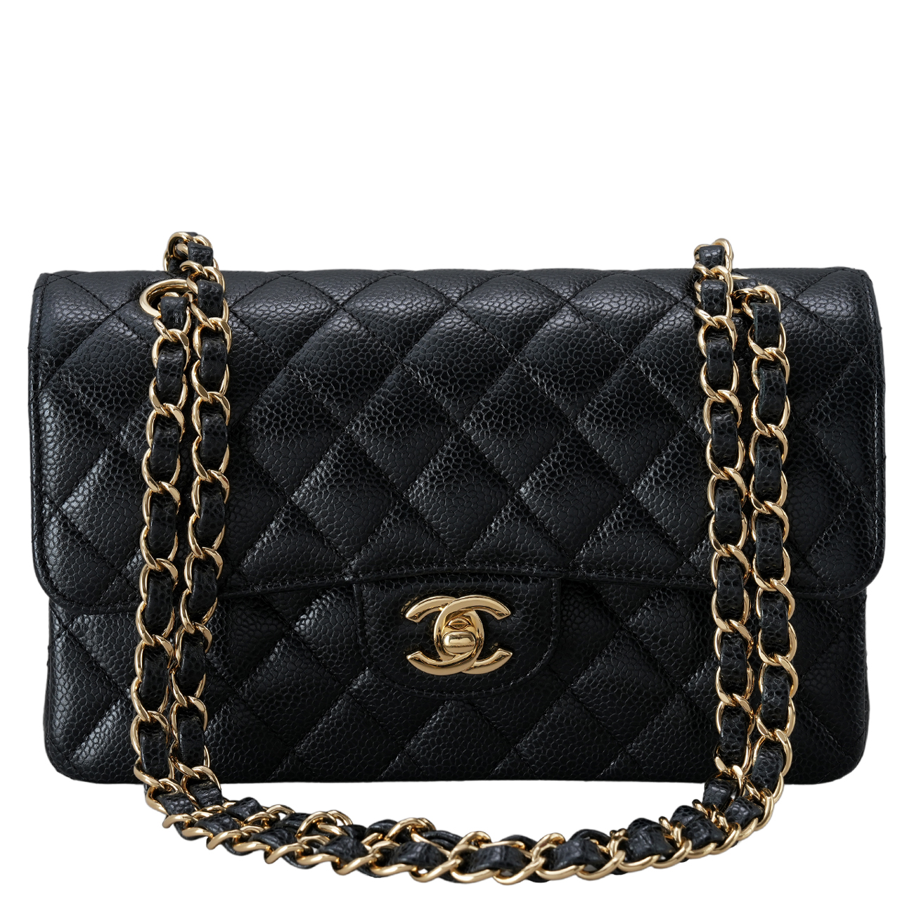 CHANEL(USED)샤넬 클래식 캐비어 미듐