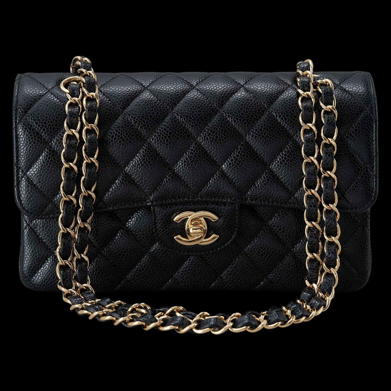 CHANEL(USED)샤넬 클래식 캐비어 미듐