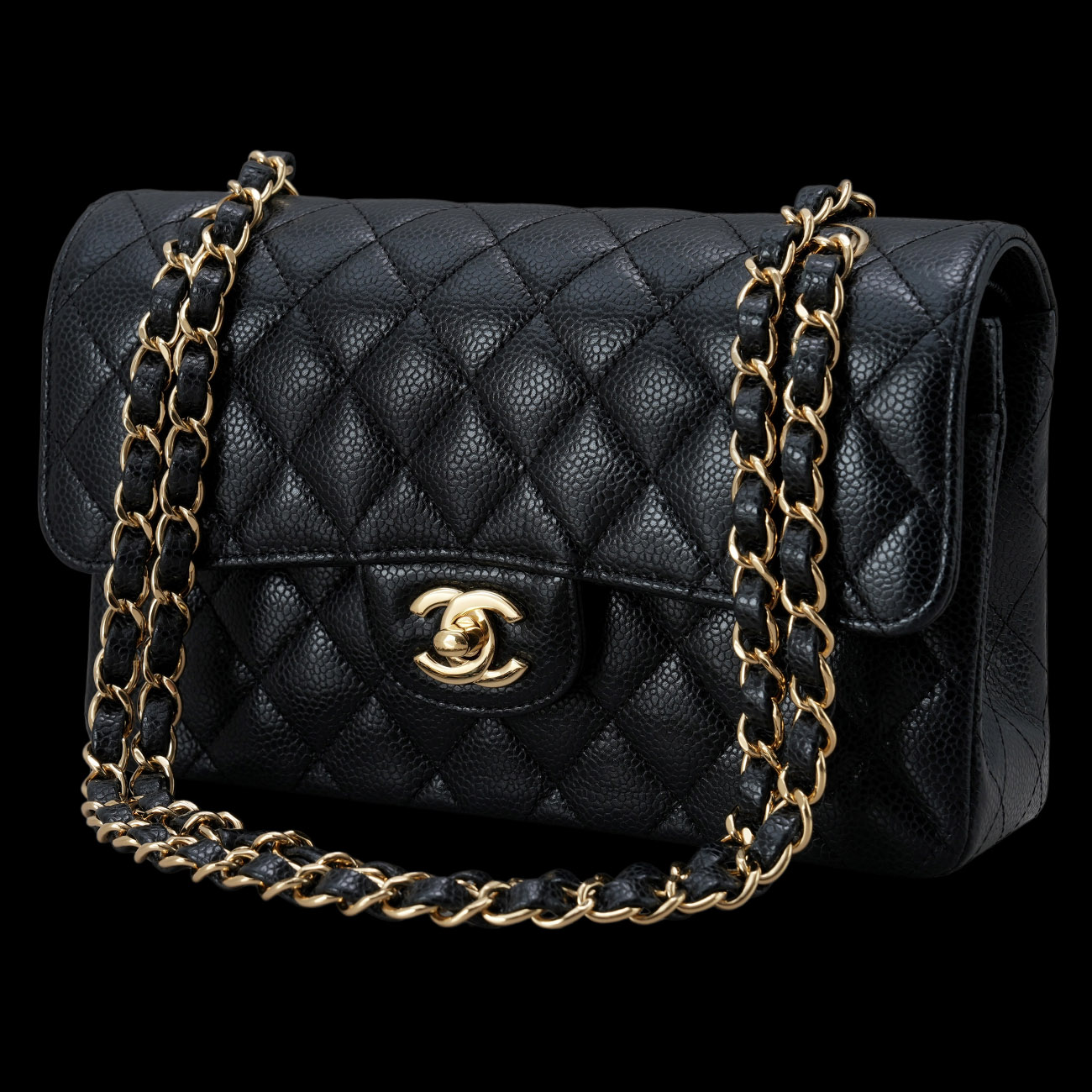 CHANEL(USED)샤넬 클래식 캐비어 미듐