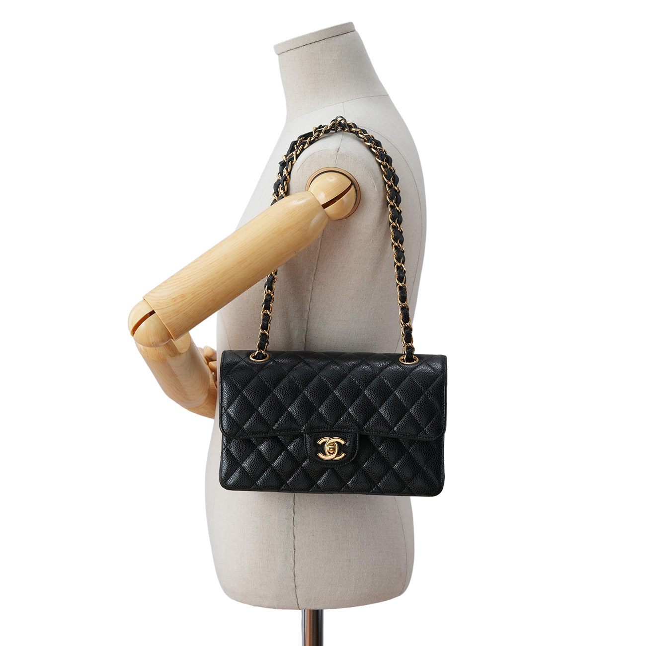 CHANEL(USED)샤넬 클래식 캐비어 미듐