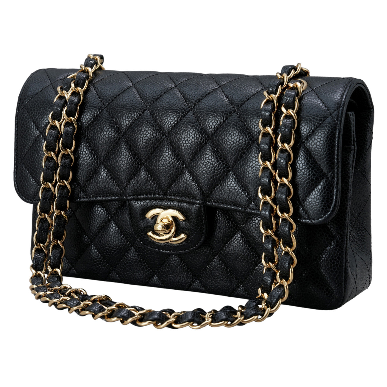 CHANEL(USED)샤넬 클래식 캐비어 미듐