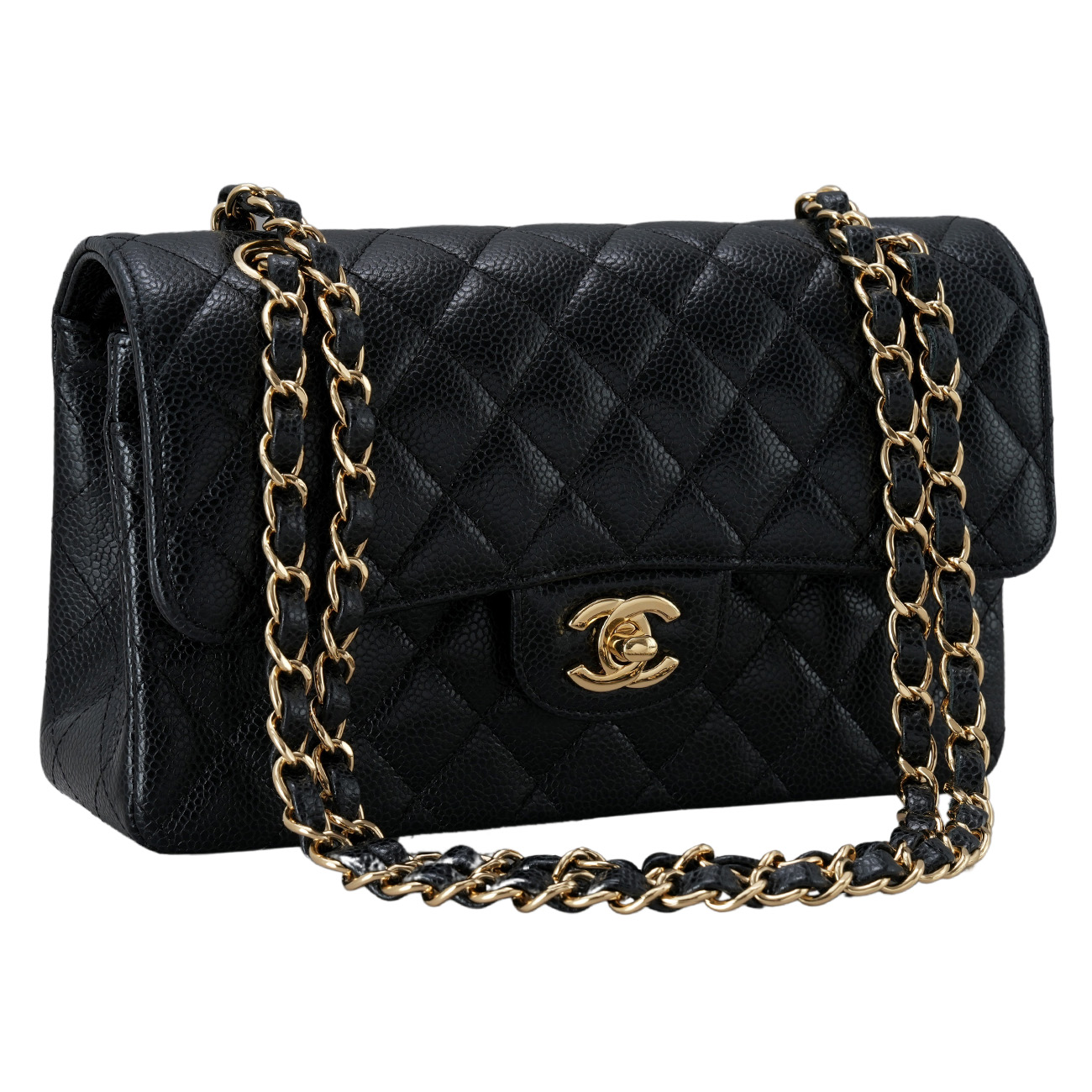 CHANEL(USED)샤넬 클래식 캐비어 미듐