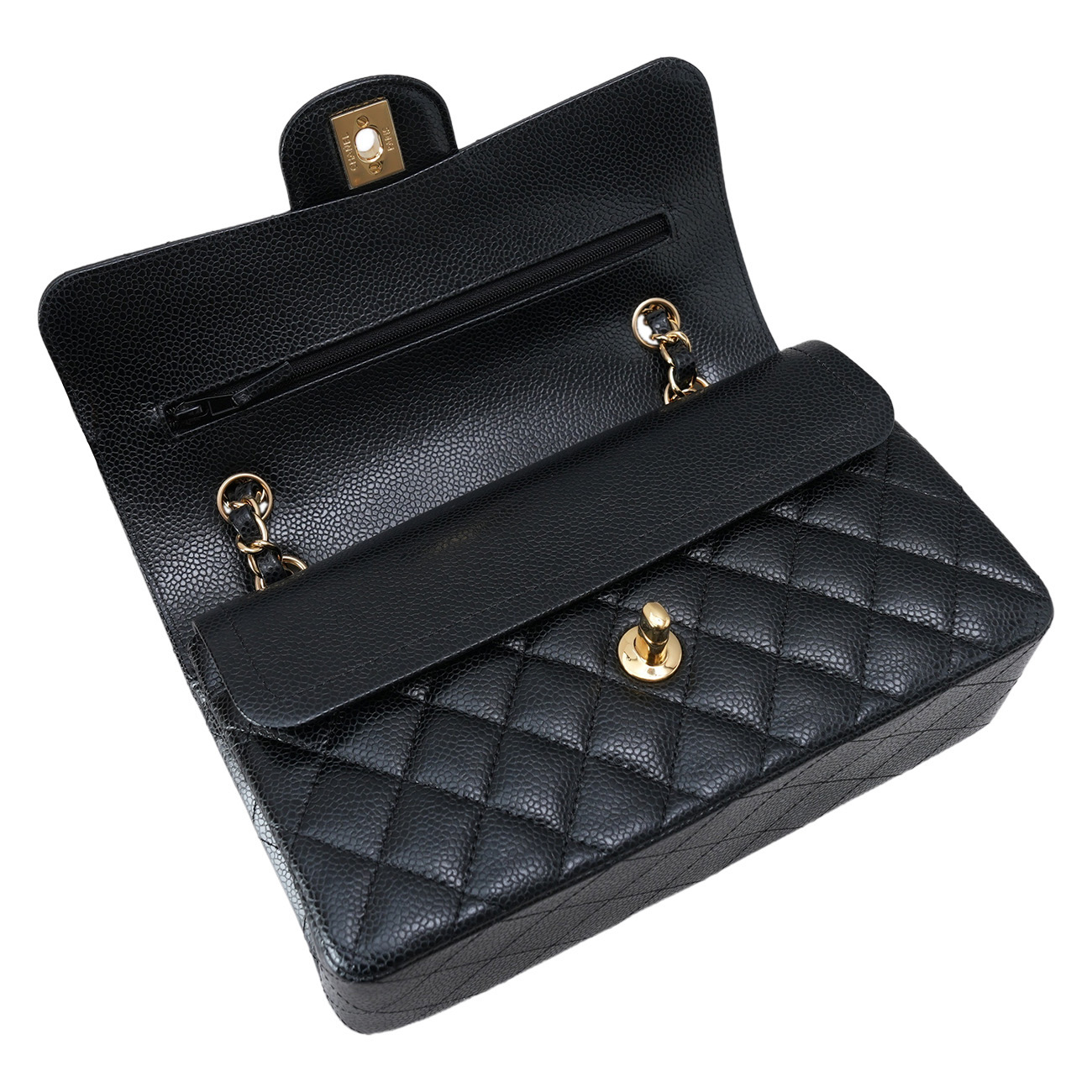CHANEL(USED)샤넬 클래식 캐비어 미듐