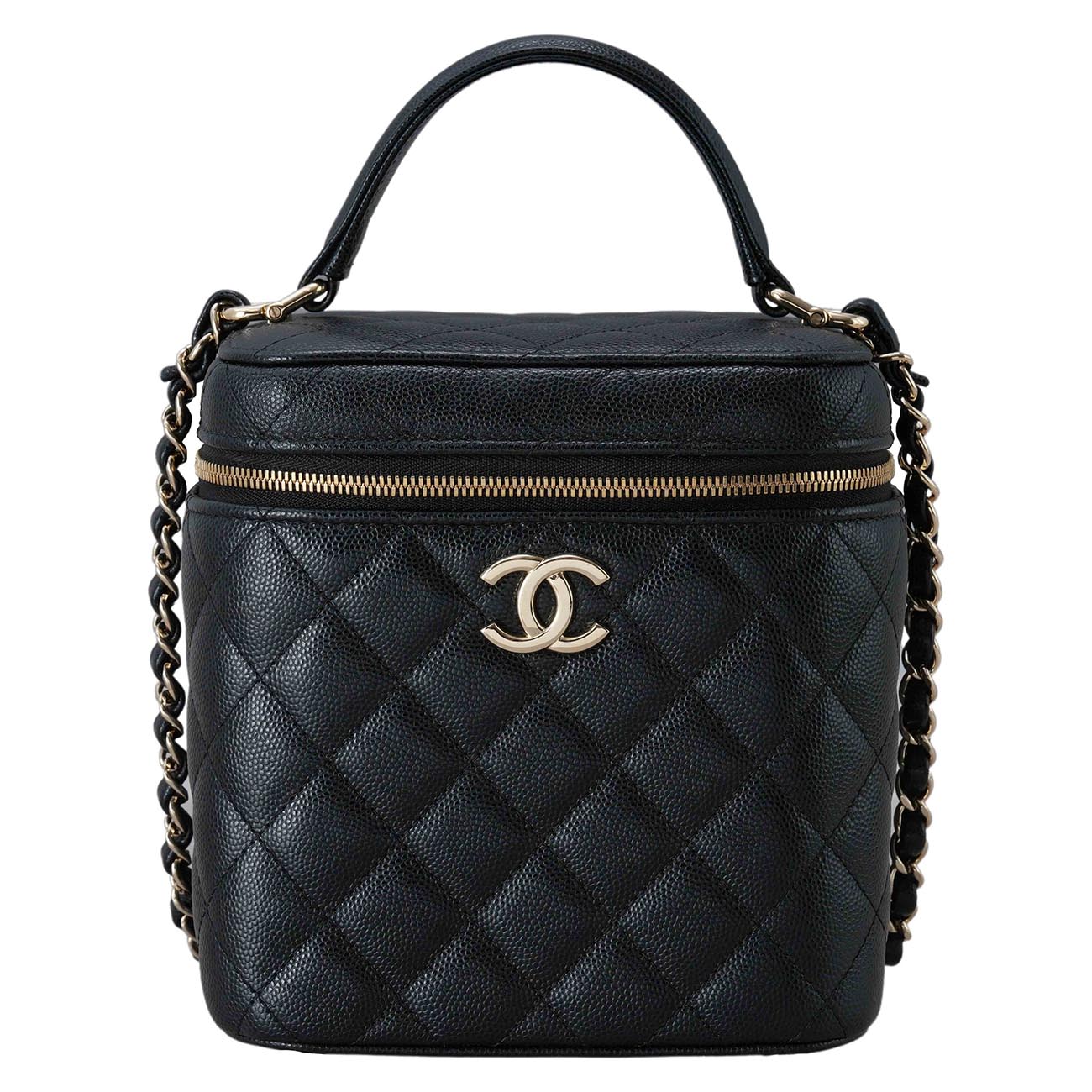 CHANEL(USED)샤넬 AS2362 캐비어 클래식 베니티 탑핸들 케이스