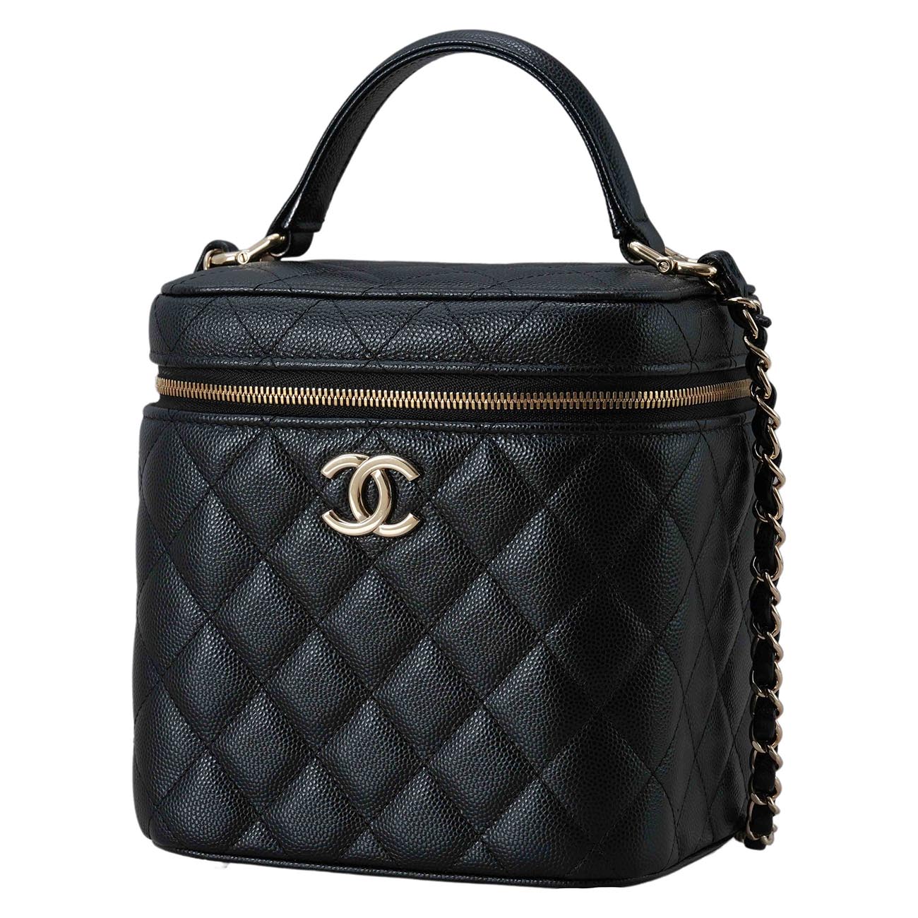 CHANEL(USED)샤넬 AS2362 캐비어 클래식 베니티 탑핸들 케이스