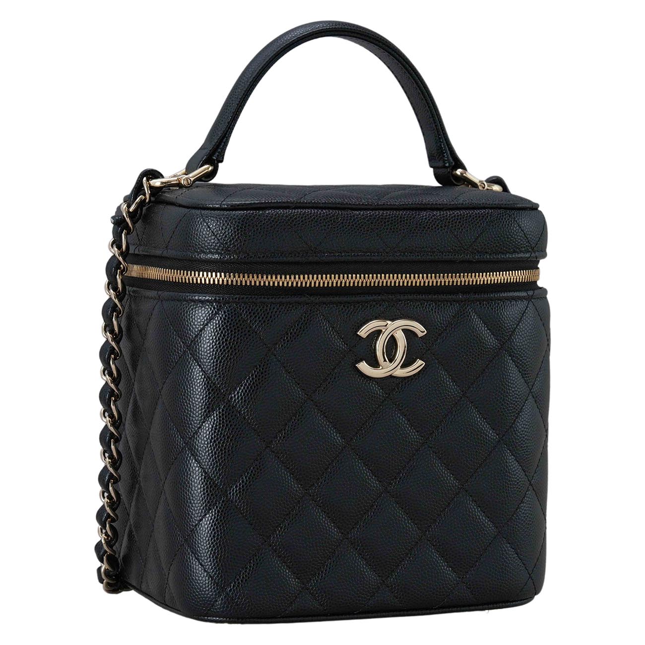 CHANEL(USED)샤넬 AS2362 캐비어 클래식 베니티 탑핸들 케이스