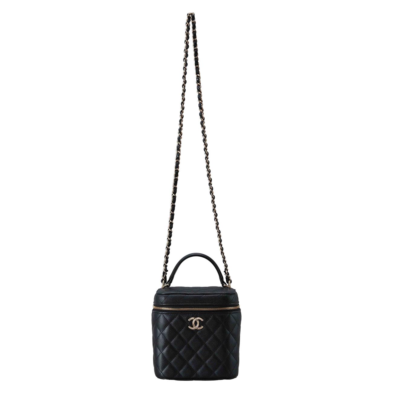 CHANEL(USED)샤넬 AS2362 캐비어 클래식 베니티 탑핸들 케이스