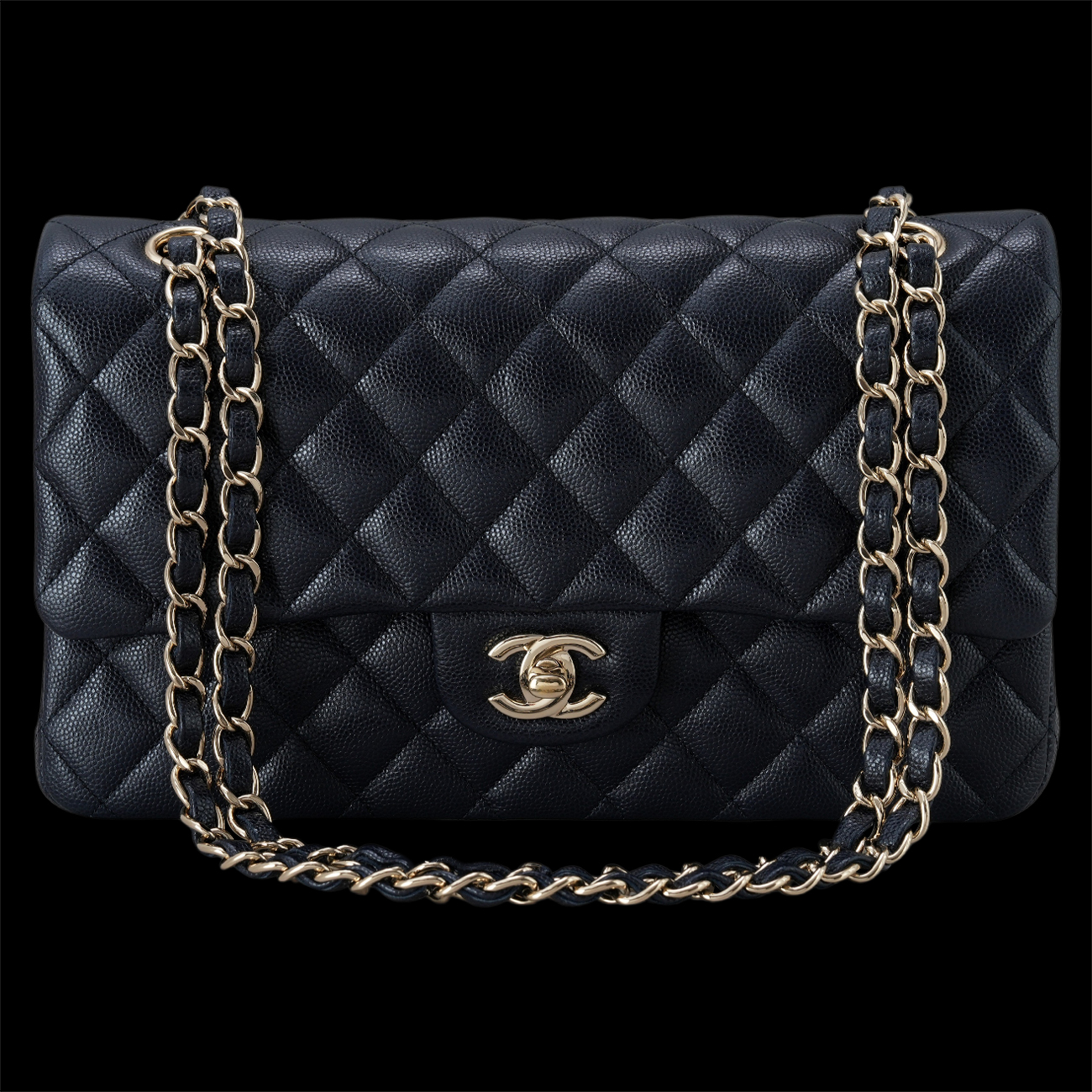 CHANEL(USED)샤넬 클래식 캐비어 미듐