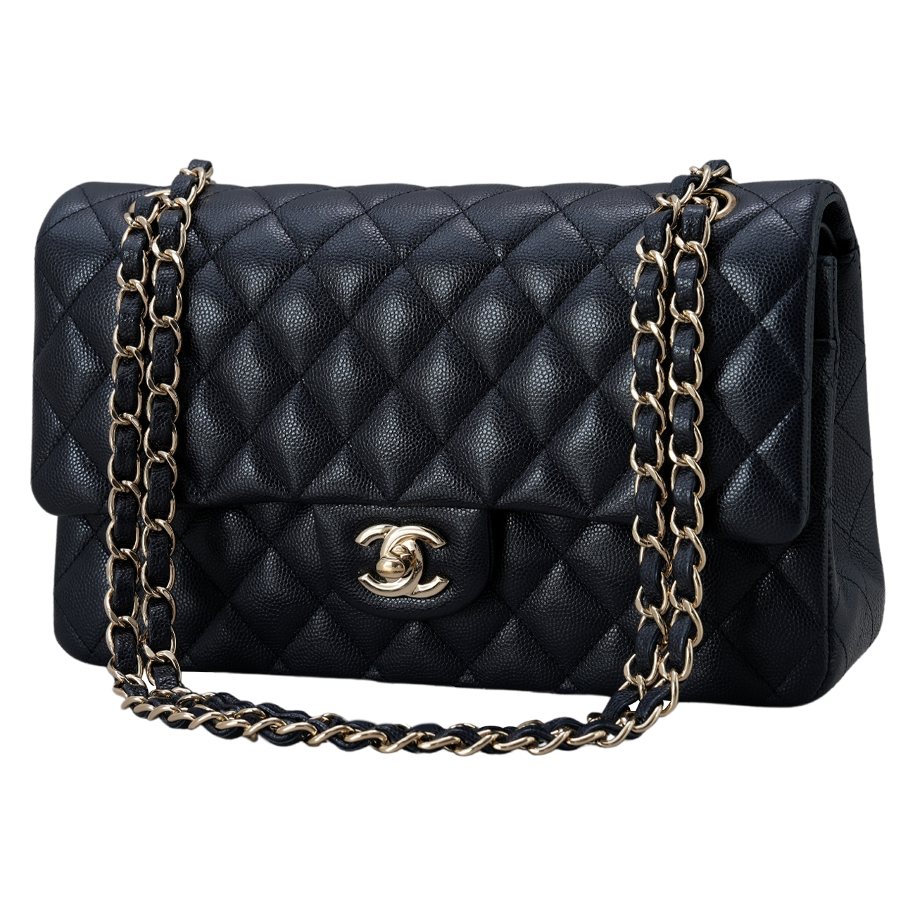 CHANEL(USED)샤넬 클래식 캐비어 미듐