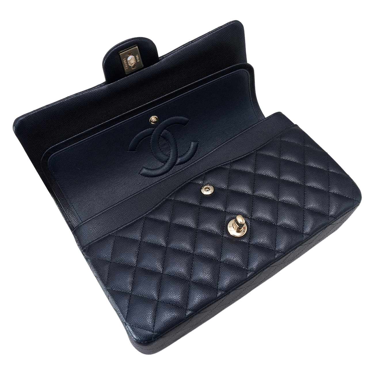 CHANEL(USED)샤넬 클래식 캐비어 미듐