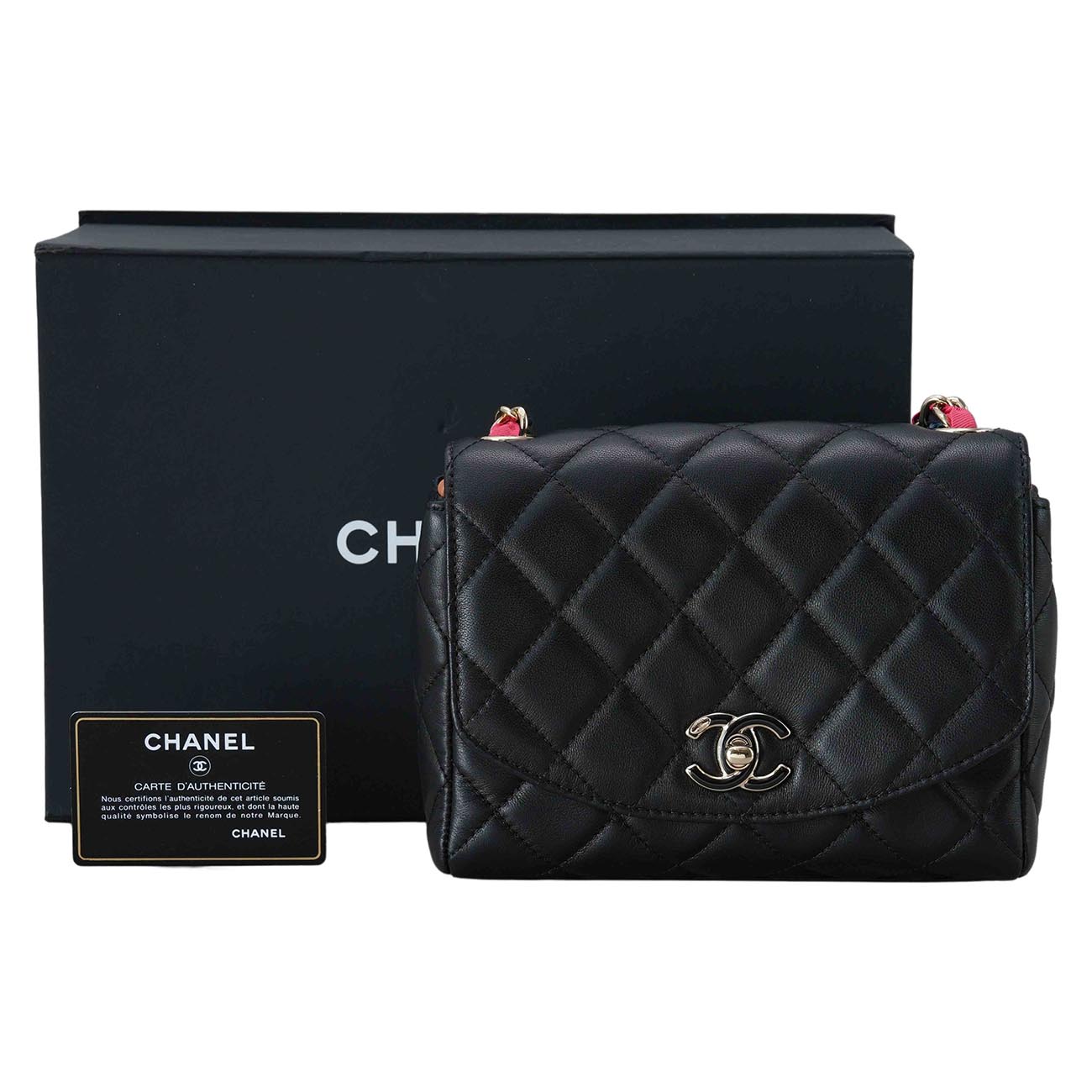 CHANEL(USED)샤넬 AS2411 시즌 미니 플랩 크로스백