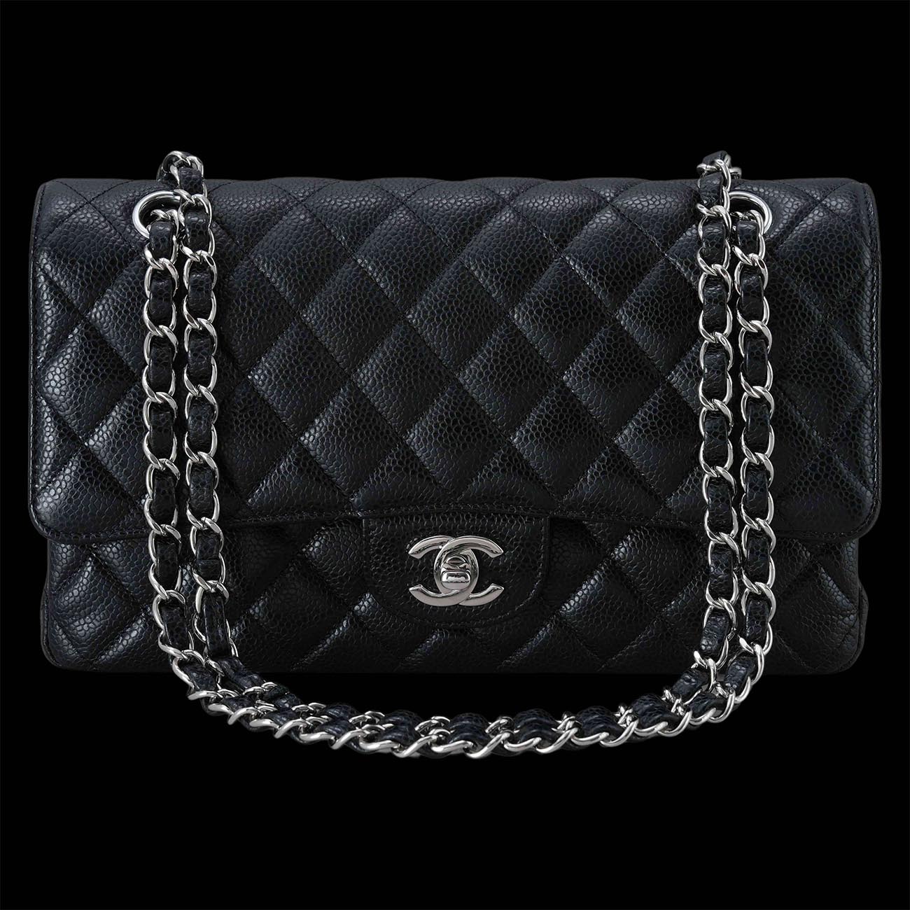 CHANEL(USED)샤넬 캐비어 클래식 미듐 플랩백