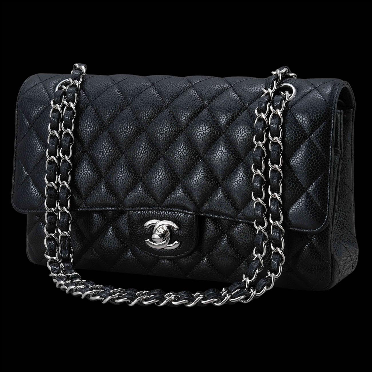 CHANEL(USED)샤넬 캐비어 클래식 미듐 플랩백