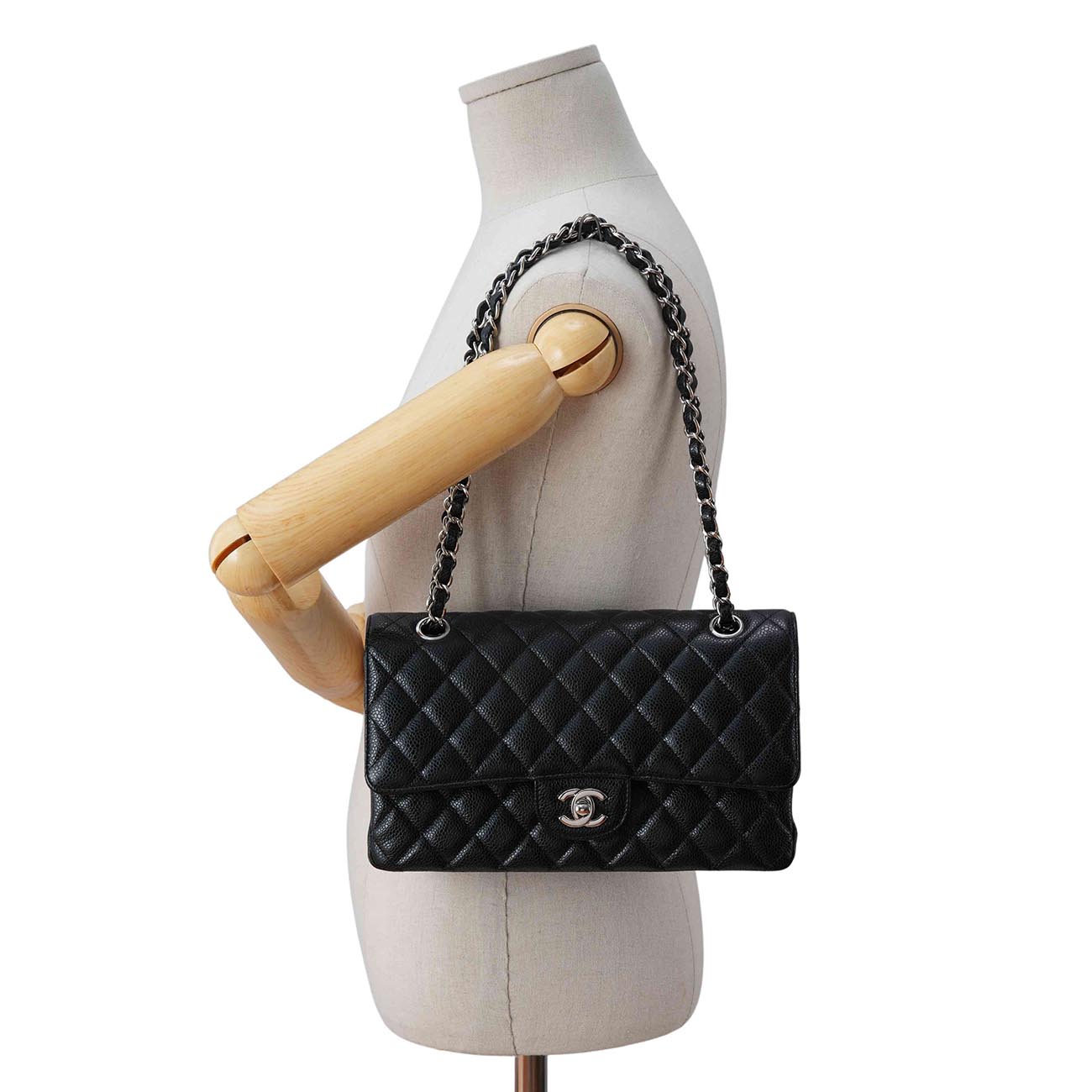 CHANEL(USED)샤넬 캐비어 클래식 미듐 플랩백