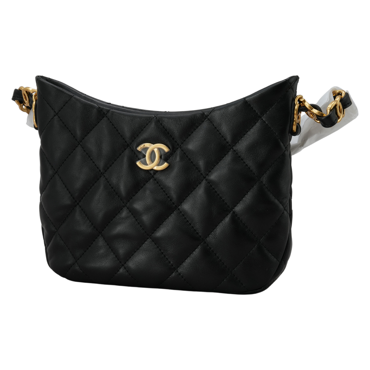 CHANEL(USED)샤넬 AS3562 호보백 블랙 금장