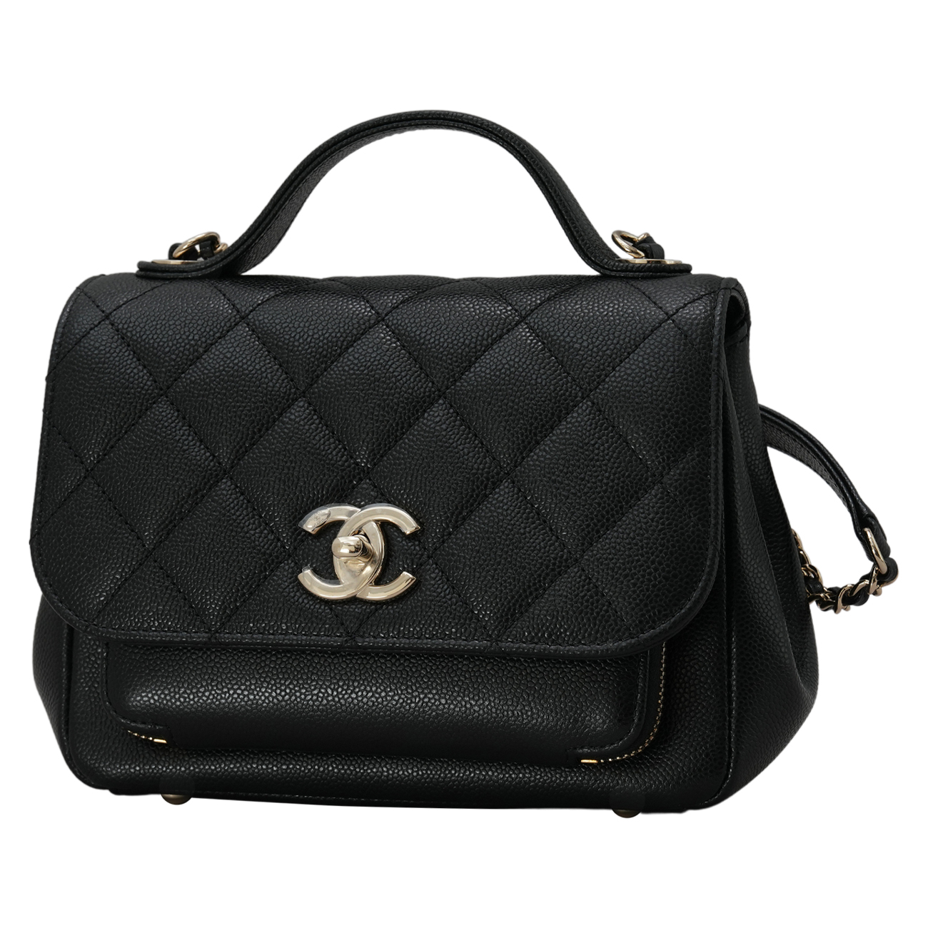 CHANEL(USED)샤넬 A93749 캐비어 비즈니스 어피니티 스몰 블랙